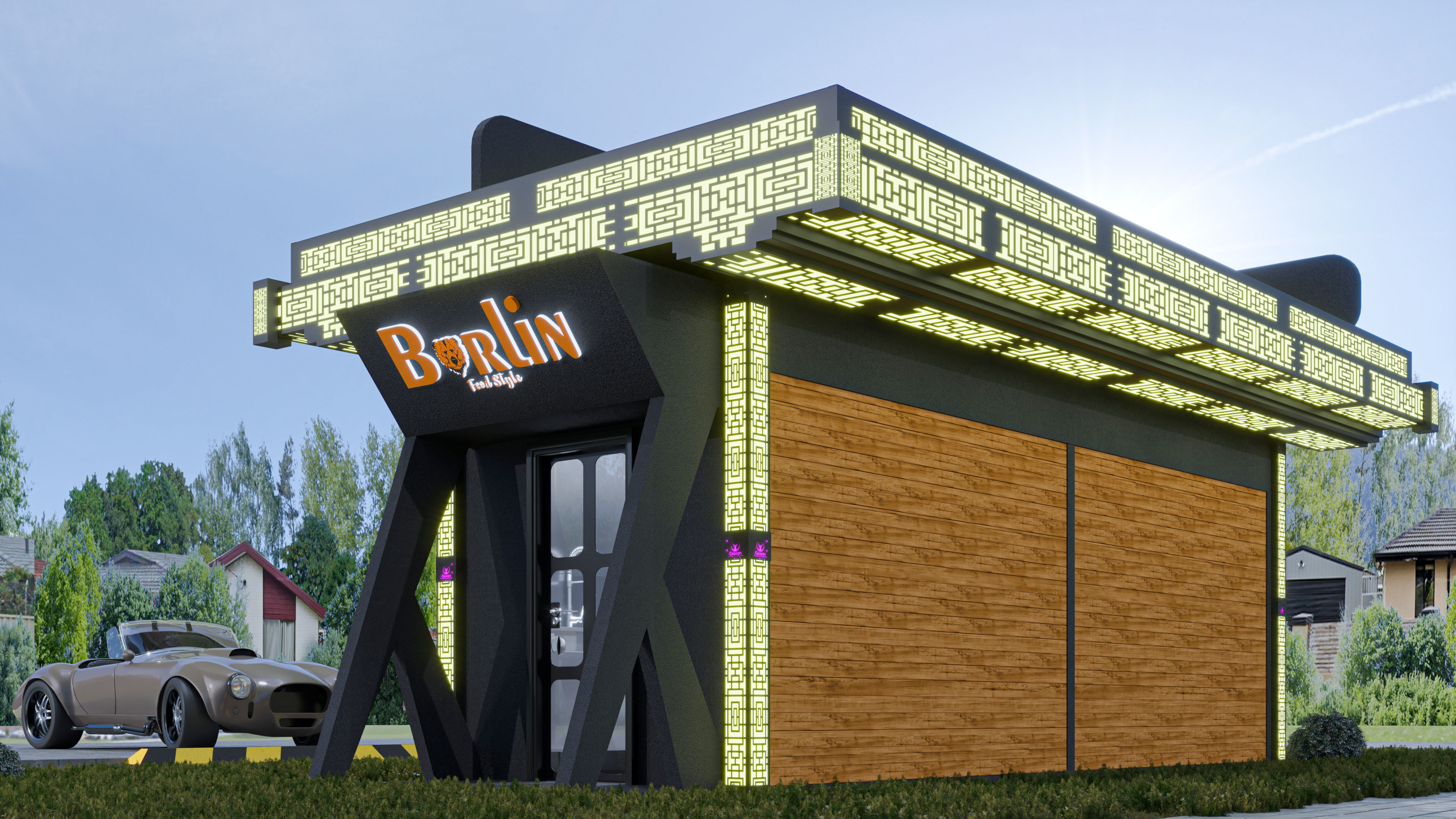 CONTAINER FOOD TRUCK IMMBIS BERLIN 3D model_14