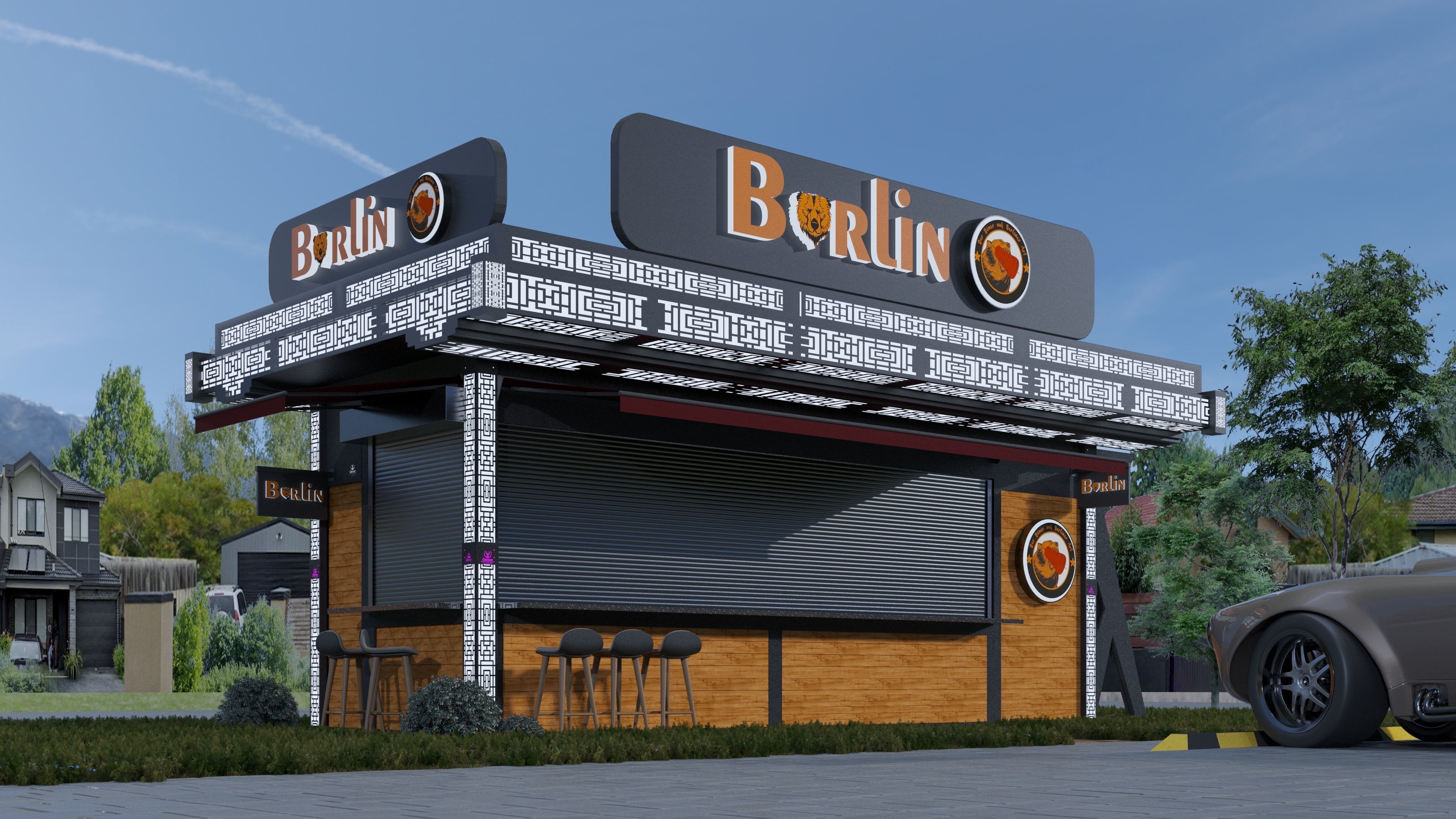 CONTAINER FOOD TRUCK IMMBIS BERLIN 3D model_26