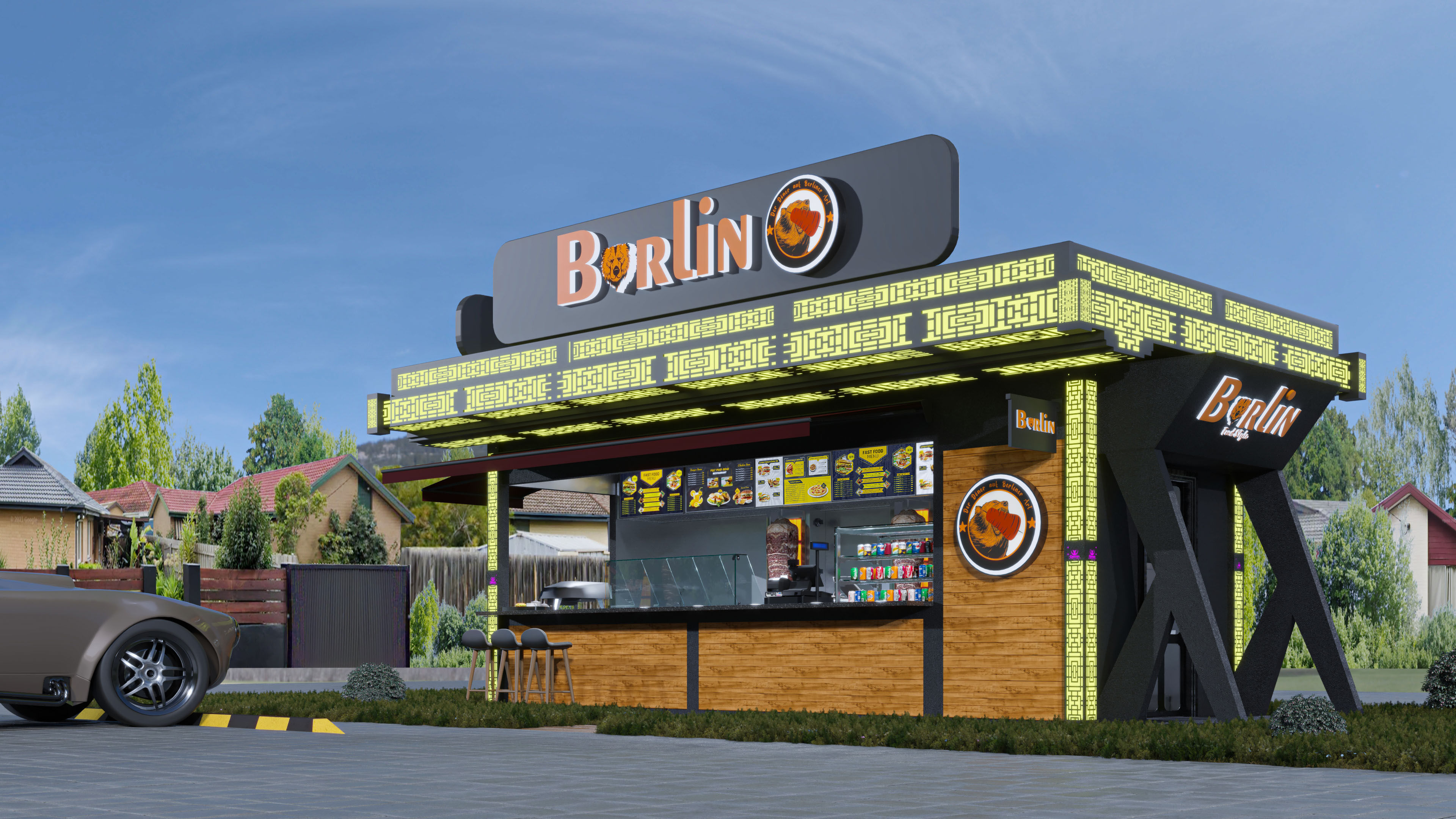 CONTAINER FOOD TRUCK IMMBIS BERLIN 3D model_43