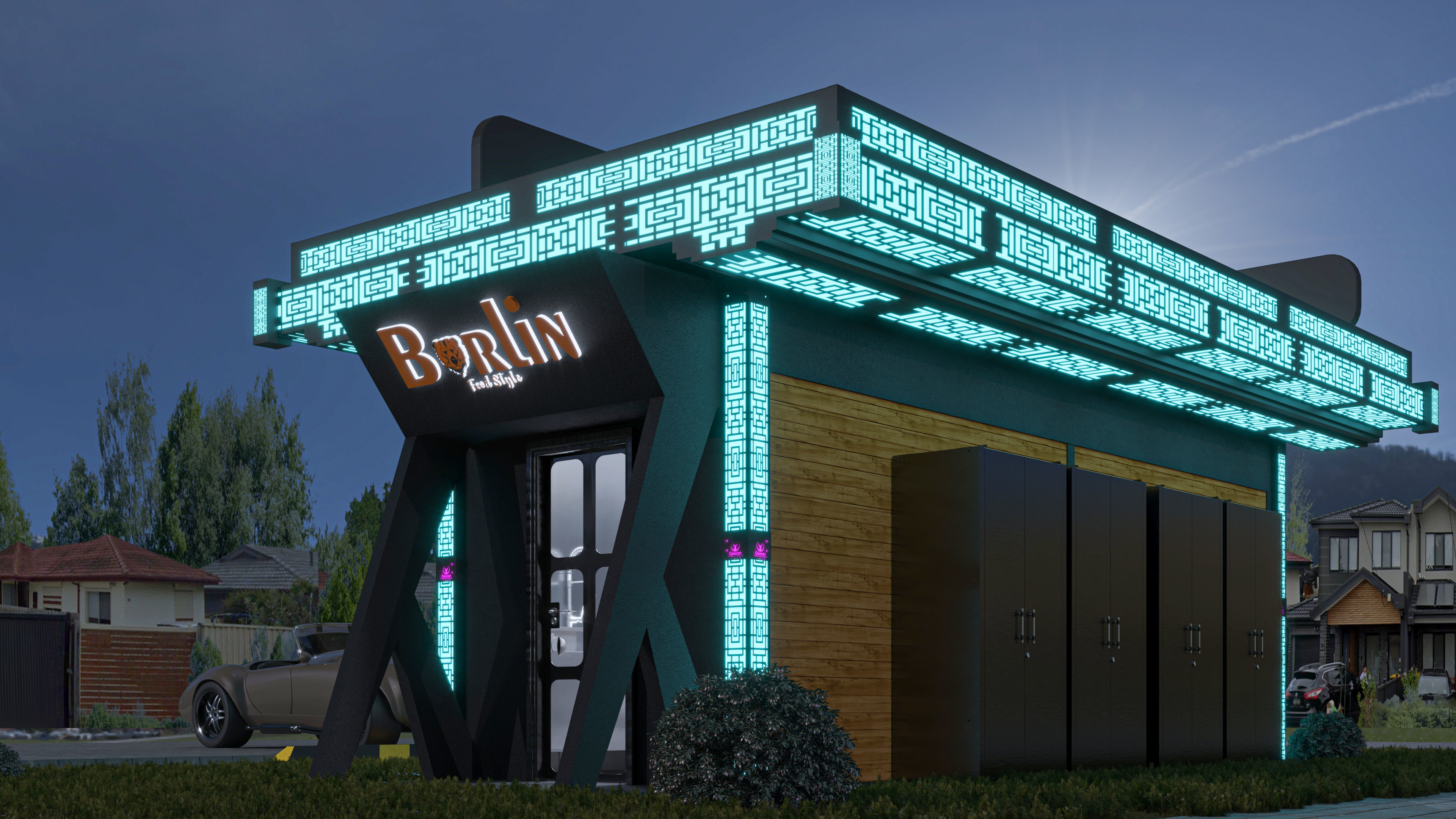 CONTAINER FOOD TRUCK IMMBIS BERLIN 3D model_50