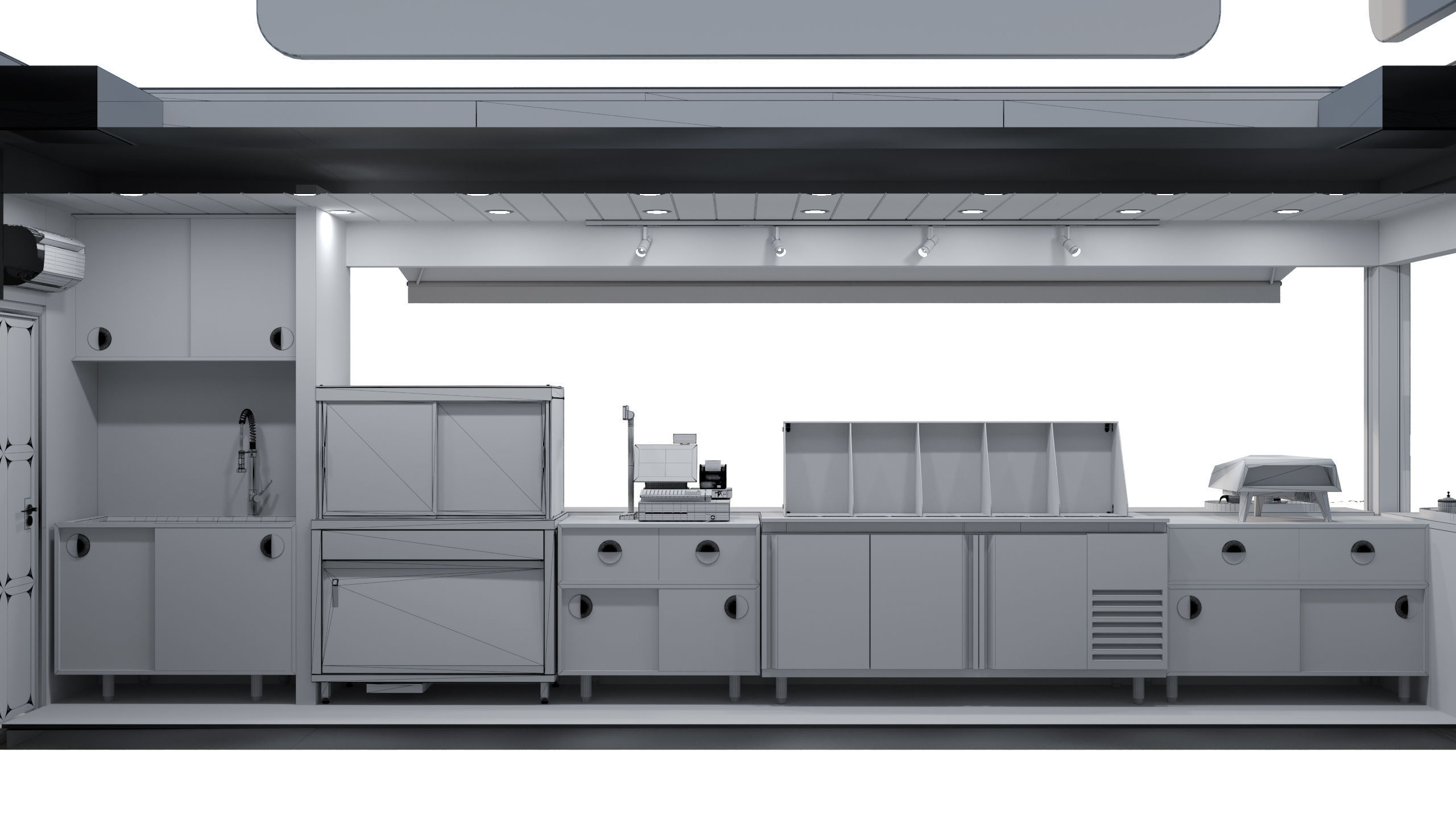 CONTAINER FOOD TRUCK IMMBIS BERLIN 3D model_31