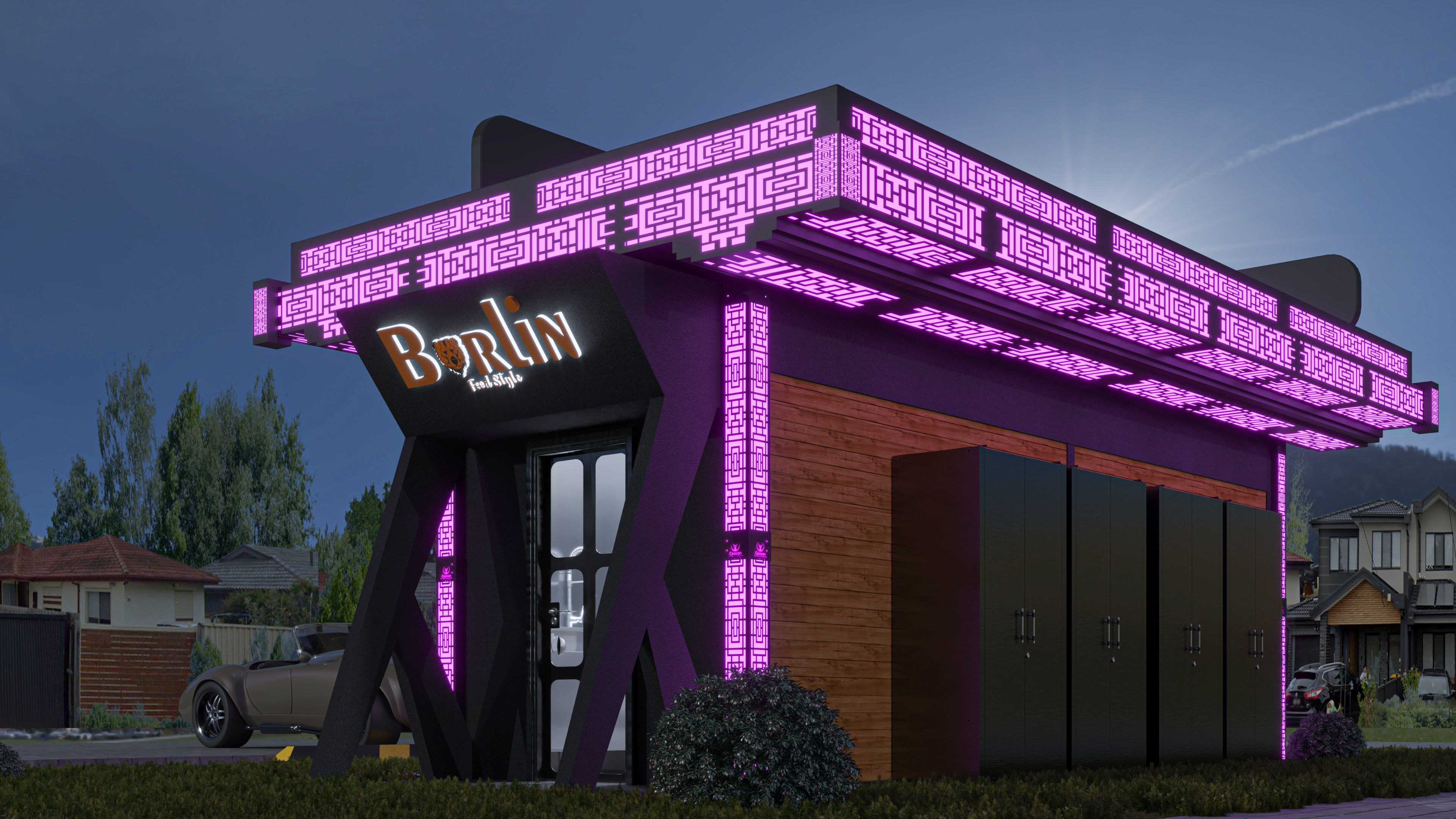 CONTAINER FOOD TRUCK IMMBIS BERLIN 3D model_45