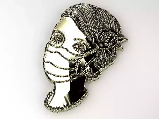 cameo girl 3D print model