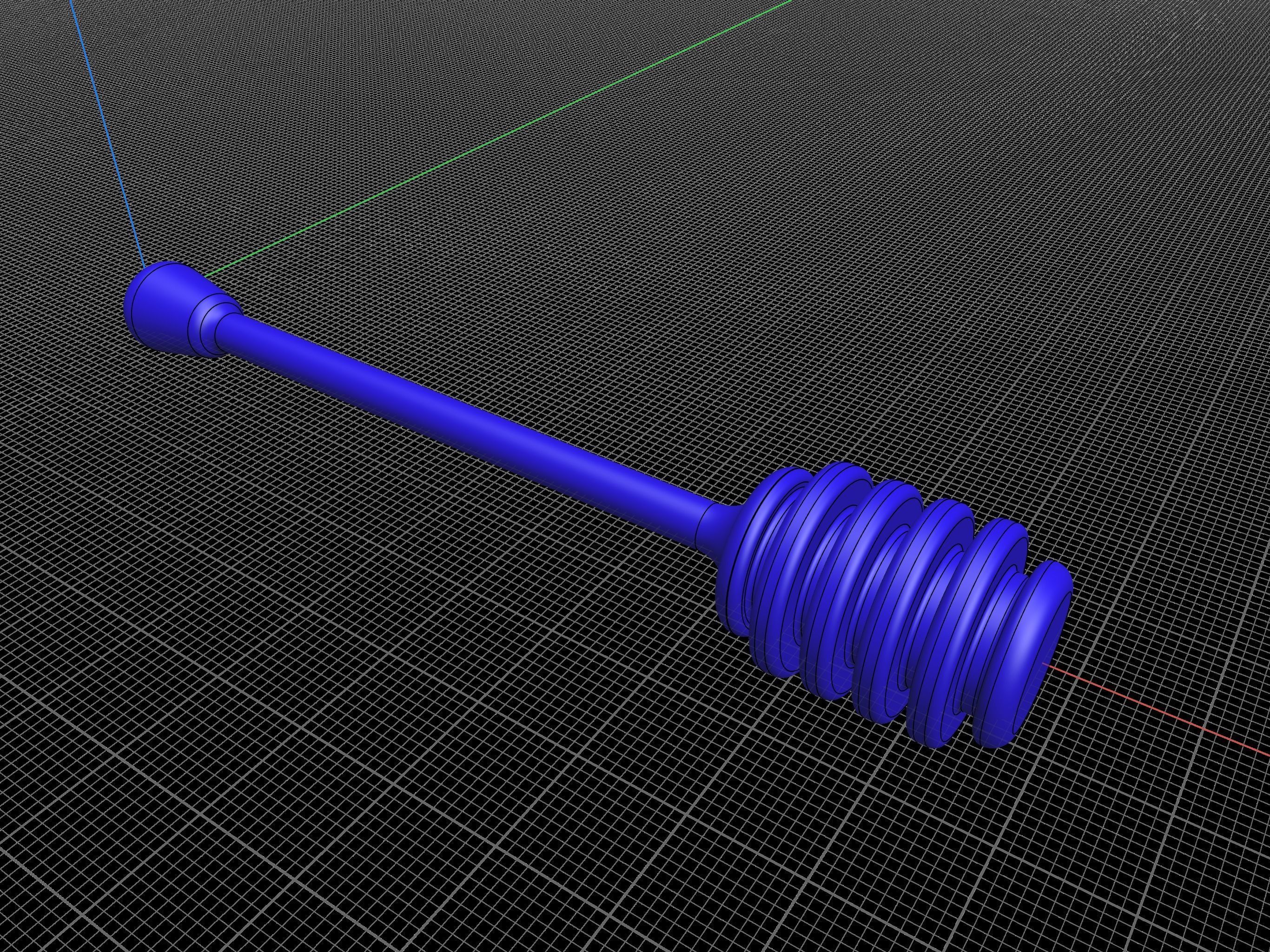 Honey Dipper Personal Use 3D print model_6