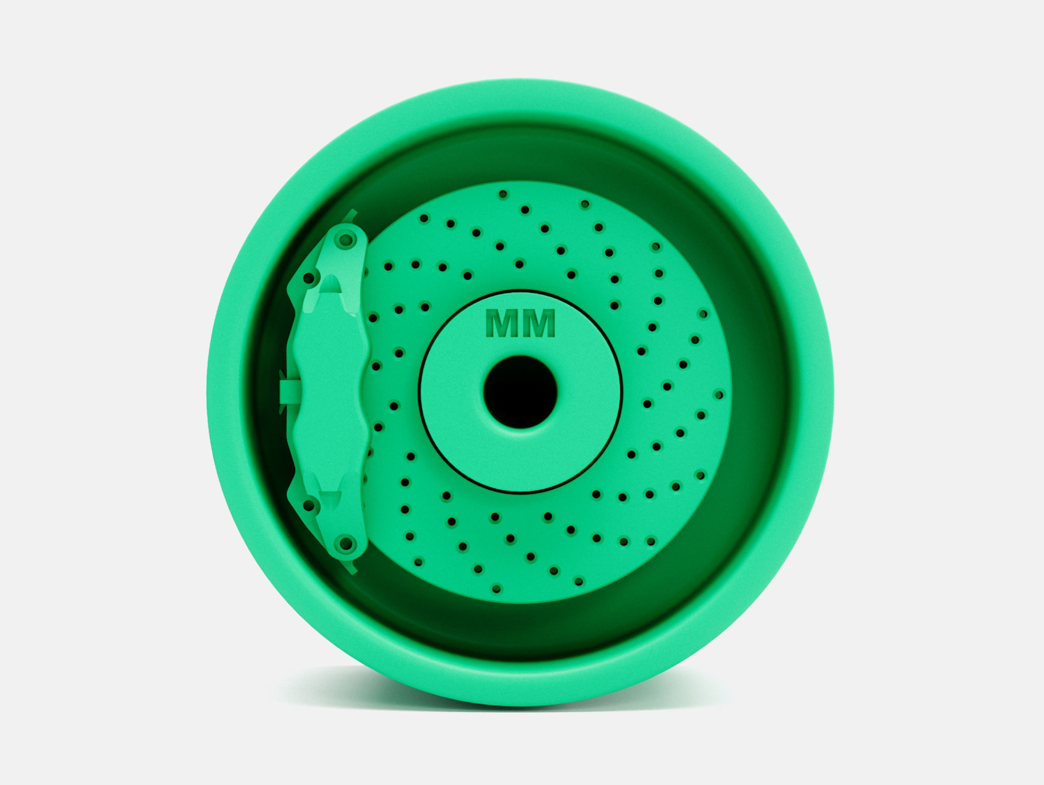 15x10 Smoothie Wheel and Brake 3D print model_3