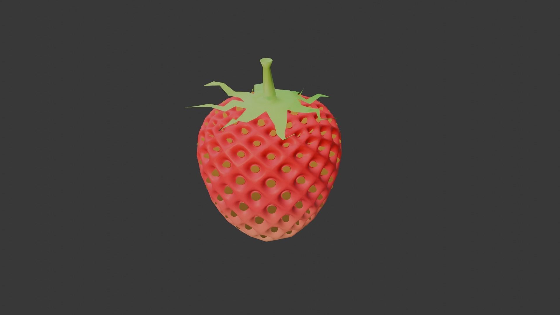 Strawberry 3D model_3