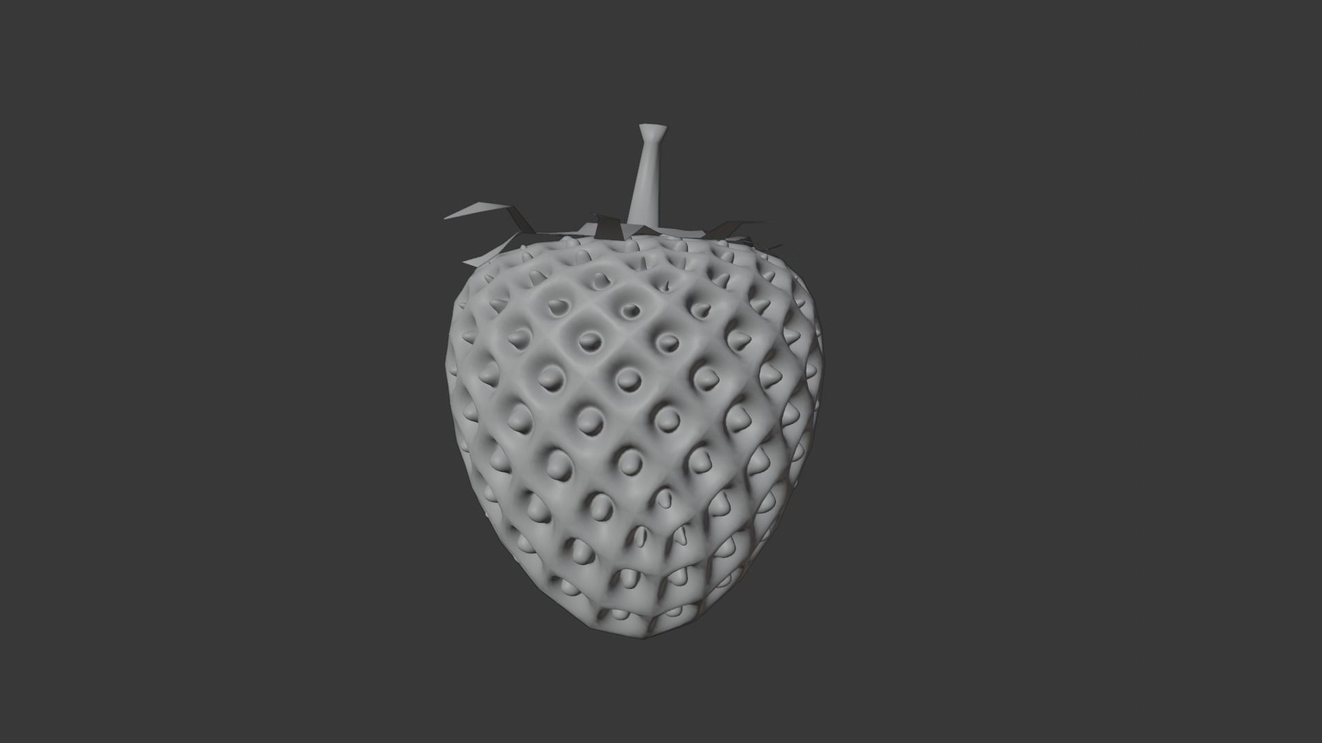 Strawberry 3D model_7