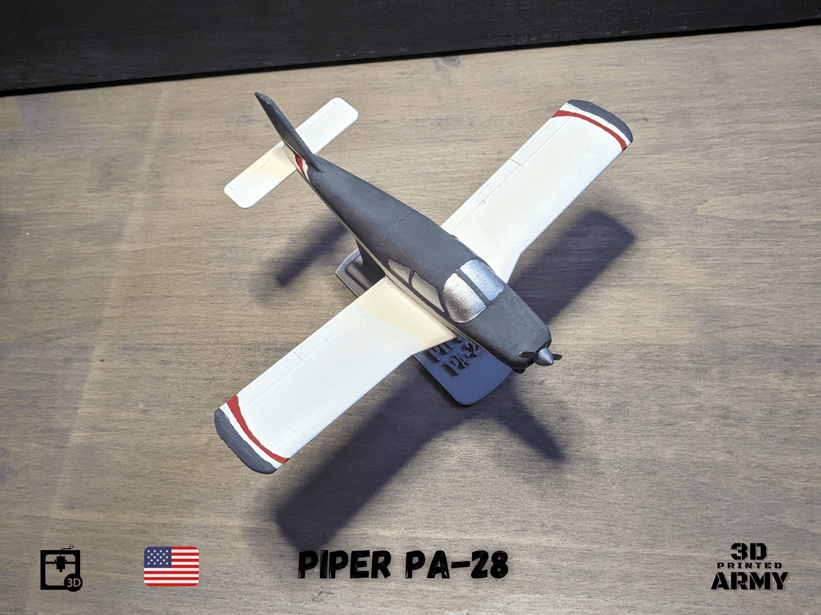 PIPER PA-28 Cherokee  - 3D printed scalemodel 3D print model 3D print model_18