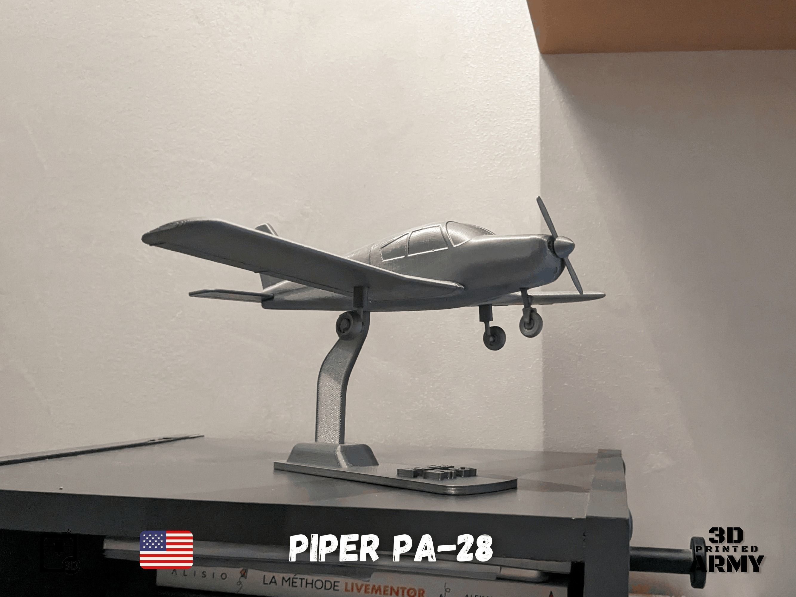 PIPER PA-28 Cherokee  - 3D printed scalemodel 3D print model 3D print model_11