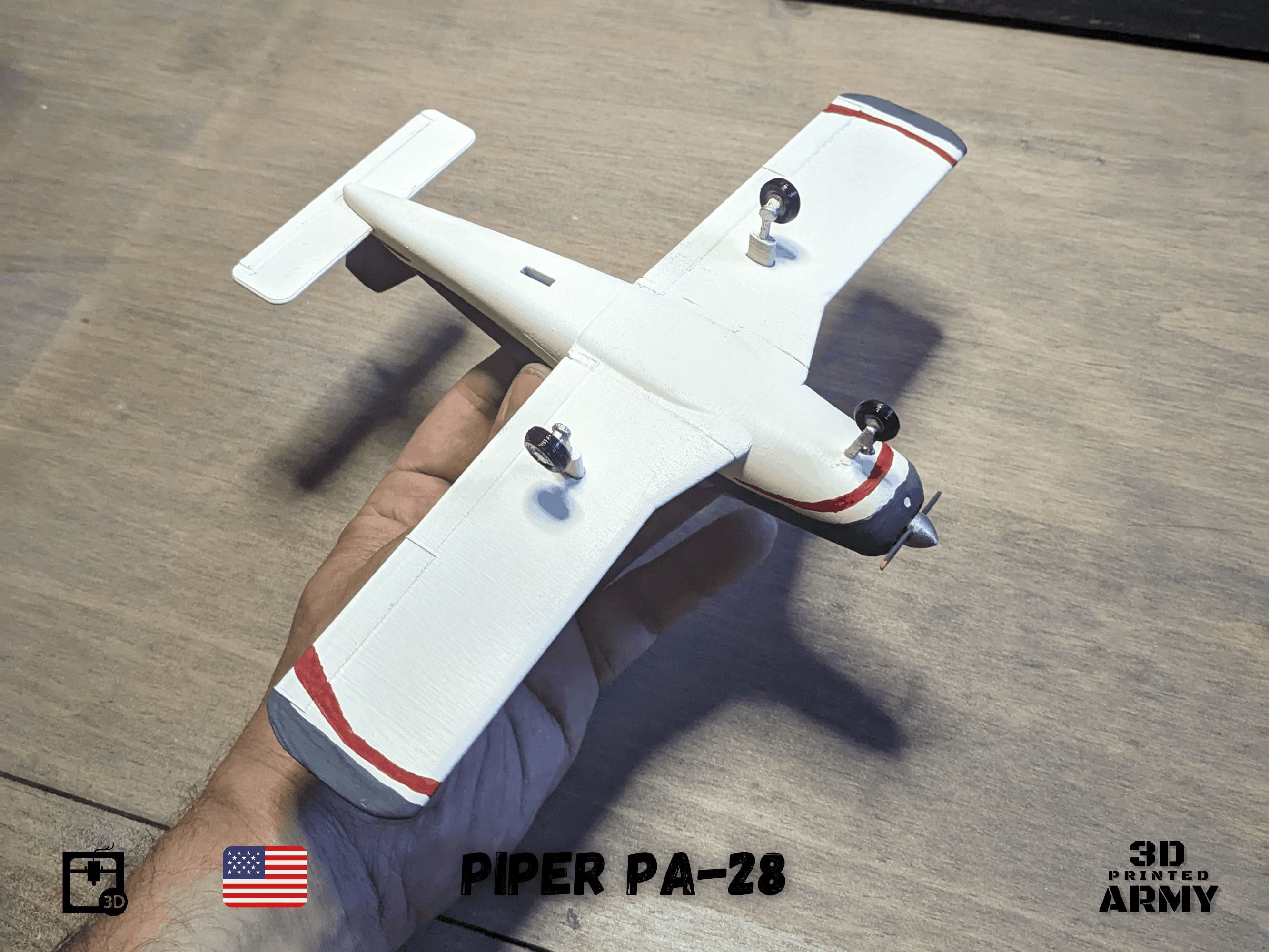 PIPER PA-28 Cherokee  - 3D printed scalemodel 3D print model 3D print model_17