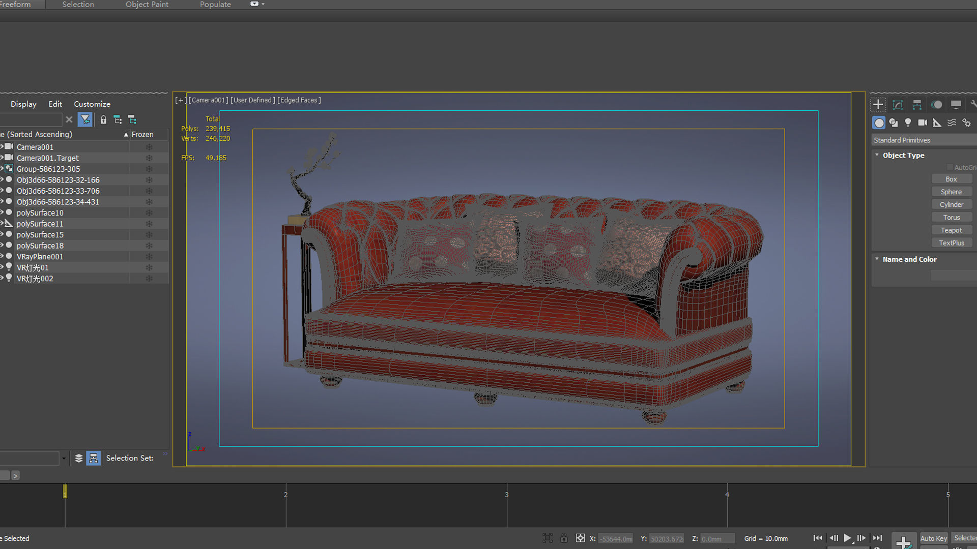 cabinet cabinet wardrobe sofa bed table bookshelve 3D model_5