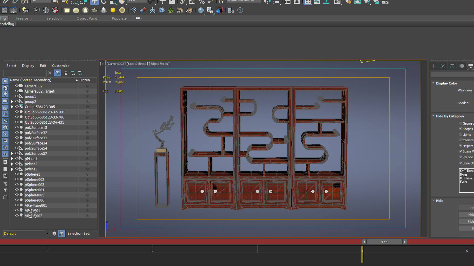 cabinet cabinet wardrobe sofa bed table bookshelve 3D model_5