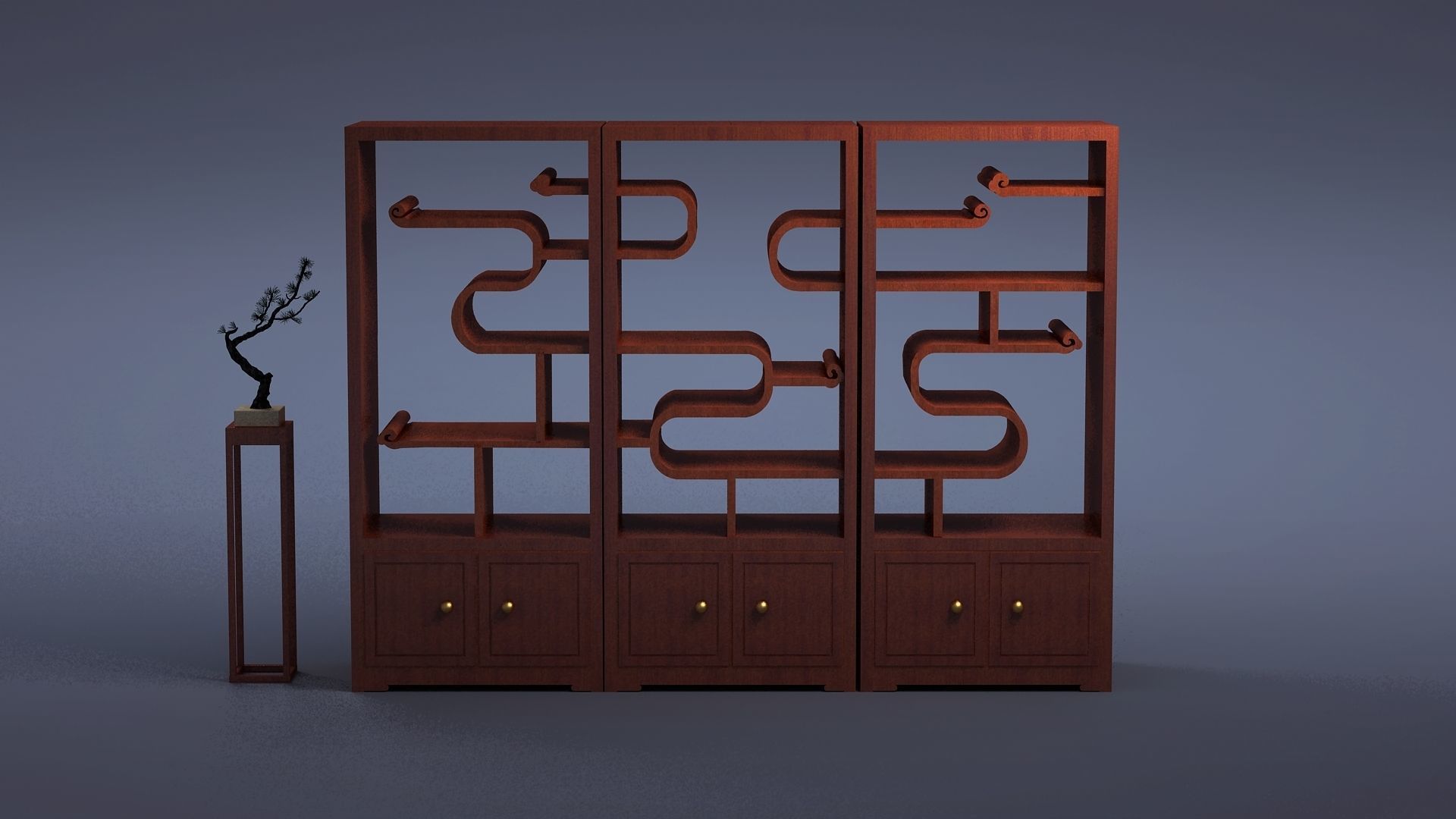 cabinet cabinet wardrobe sofa bed table bookshelve 3D model_3