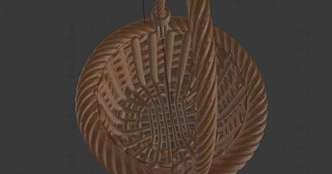 fruit basket 3D model 5