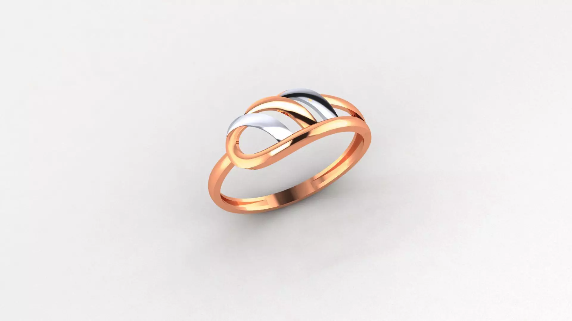 Wave Lines Ultra light wt minimalist Plain Gold Ring 3dm stl 3D print model_0