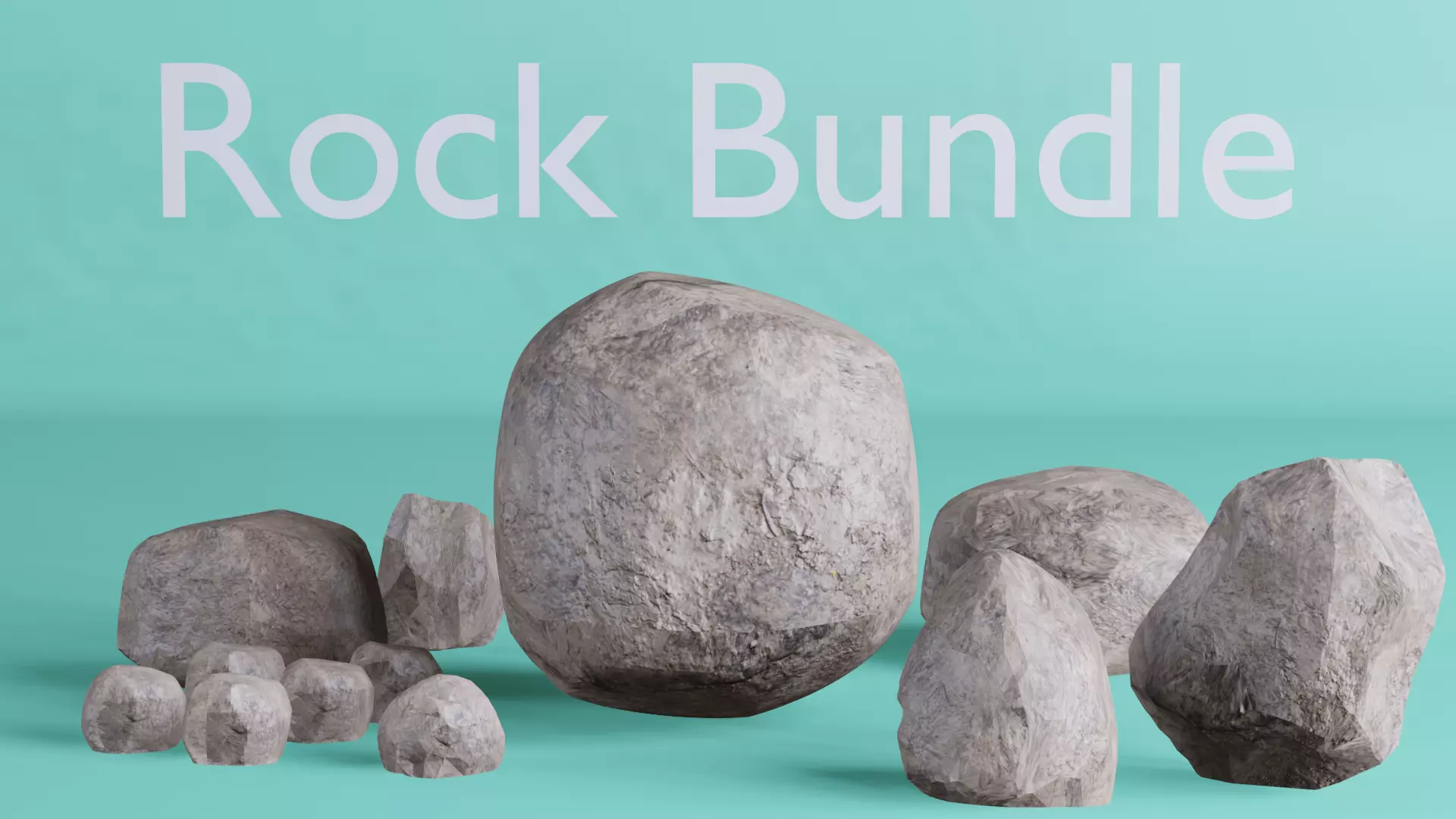 Free Simple Rock Bundle Free 3D model
