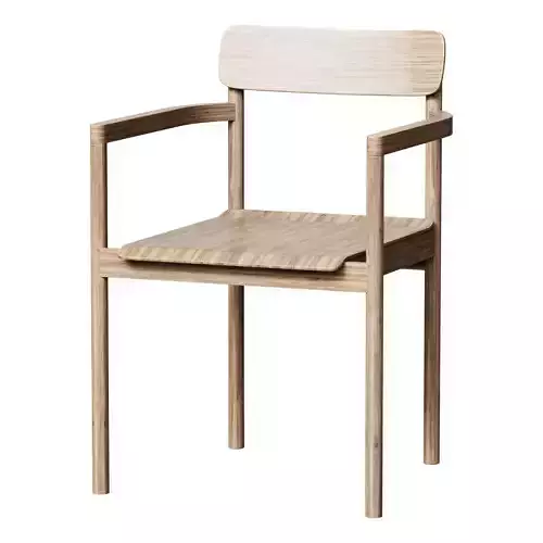 Post 3445 Armchair - Oak Light Oil