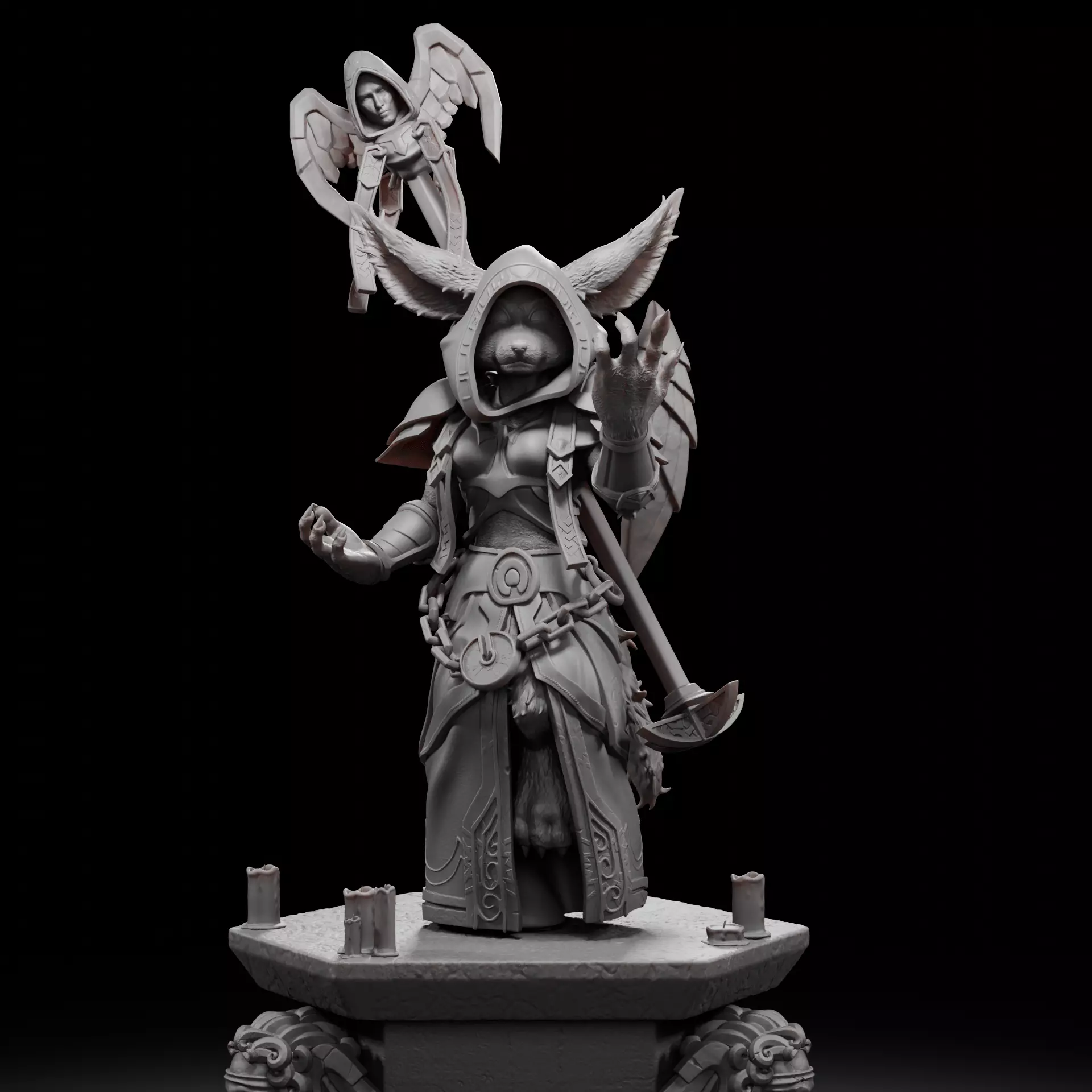 Vulpera Priest - World of Warcraft 3D print model_0