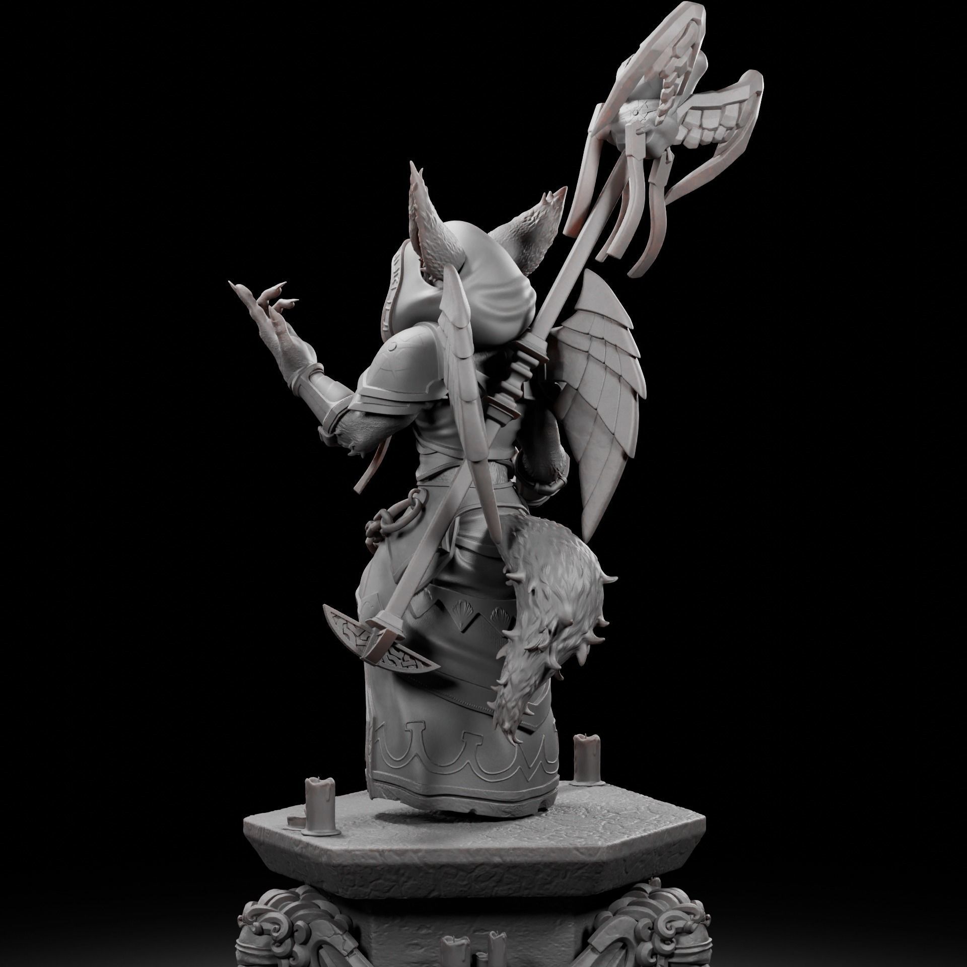 Vulpera Priest - World of Warcraft 3D print model_3