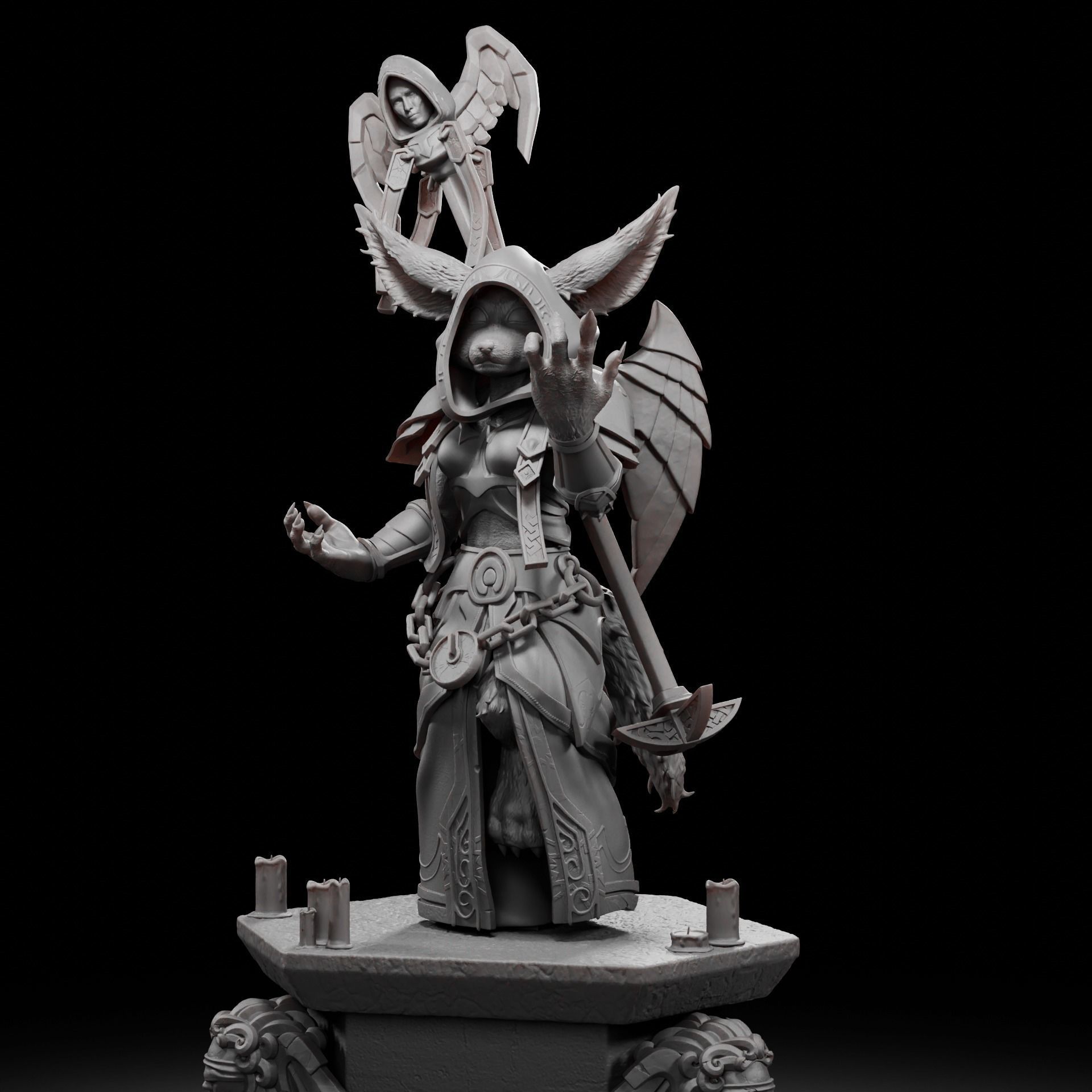 Vulpera Priest - World of Warcraft 3D print model_4