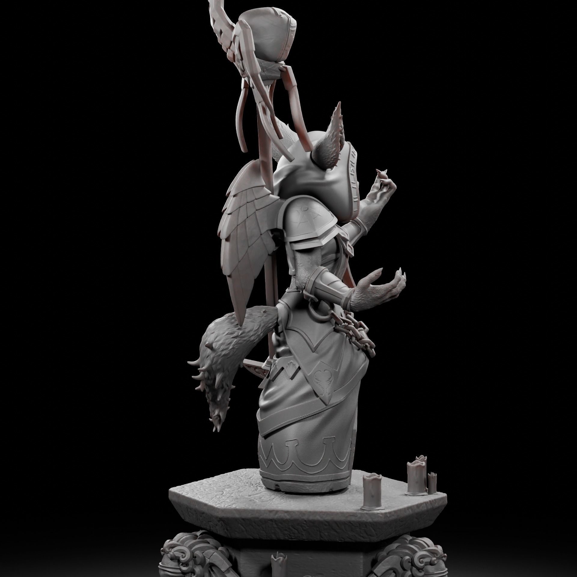 Vulpera Priest - World of Warcraft 3D print model_2