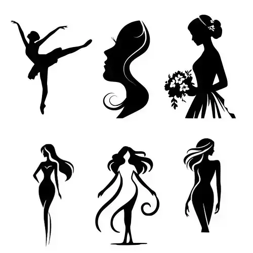  Elegant Female Silhouette 