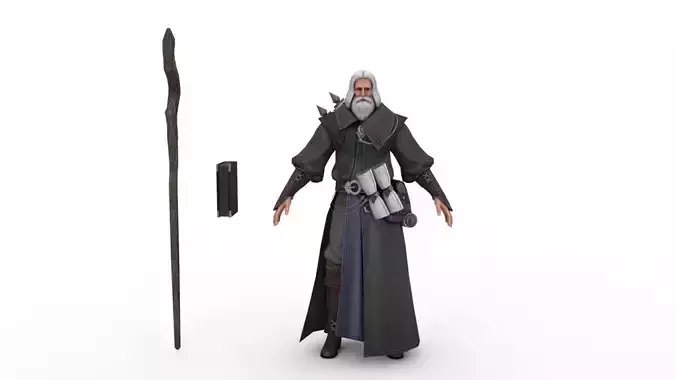 wizard 3D model