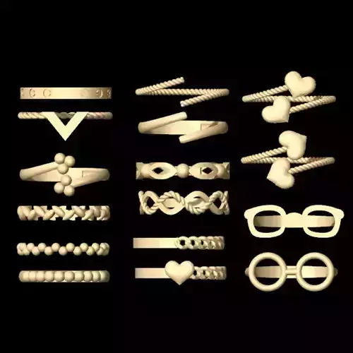 Pack of simple rings