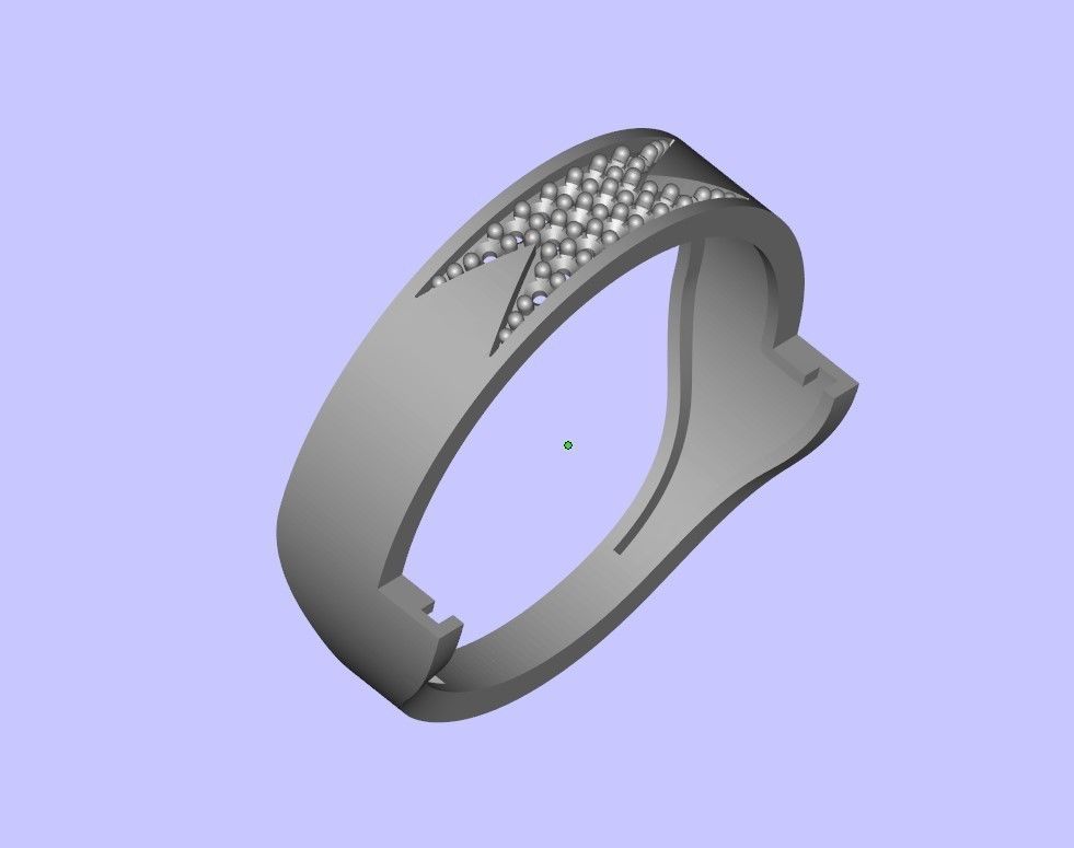 Womens Two piece solitaire ring 3D print model_3