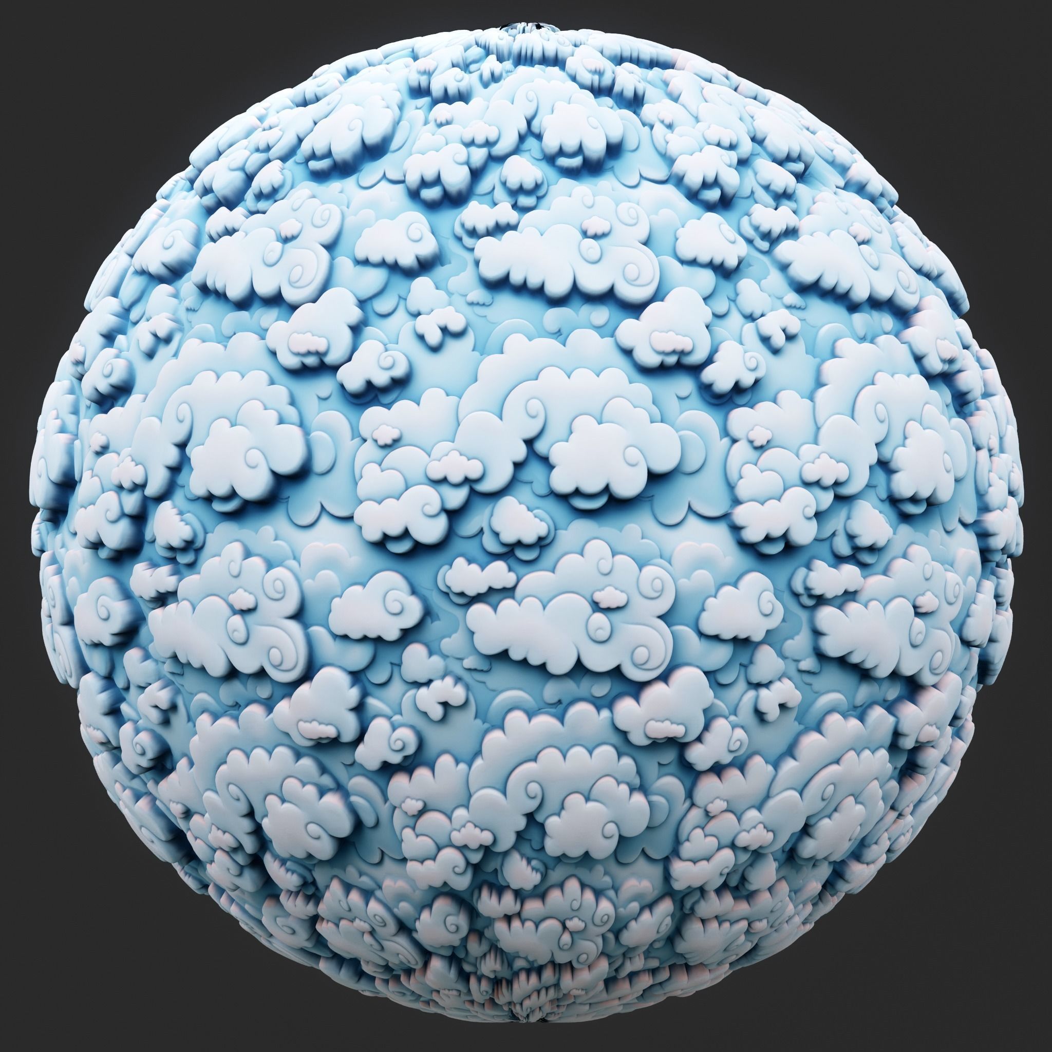  Stylized Clouds Seamless Texture  Texture_2