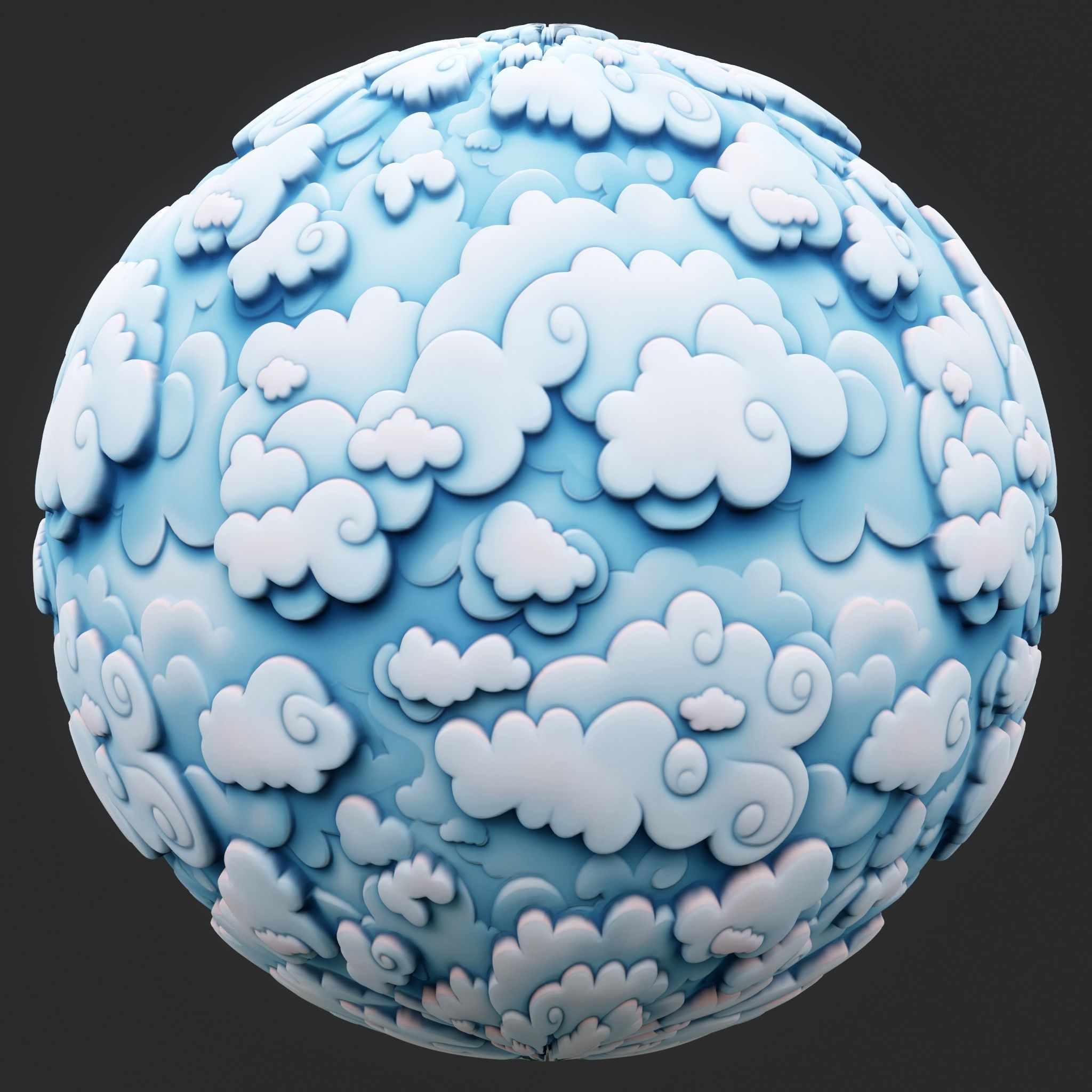  Stylized Clouds Seamless Texture  Texture_1