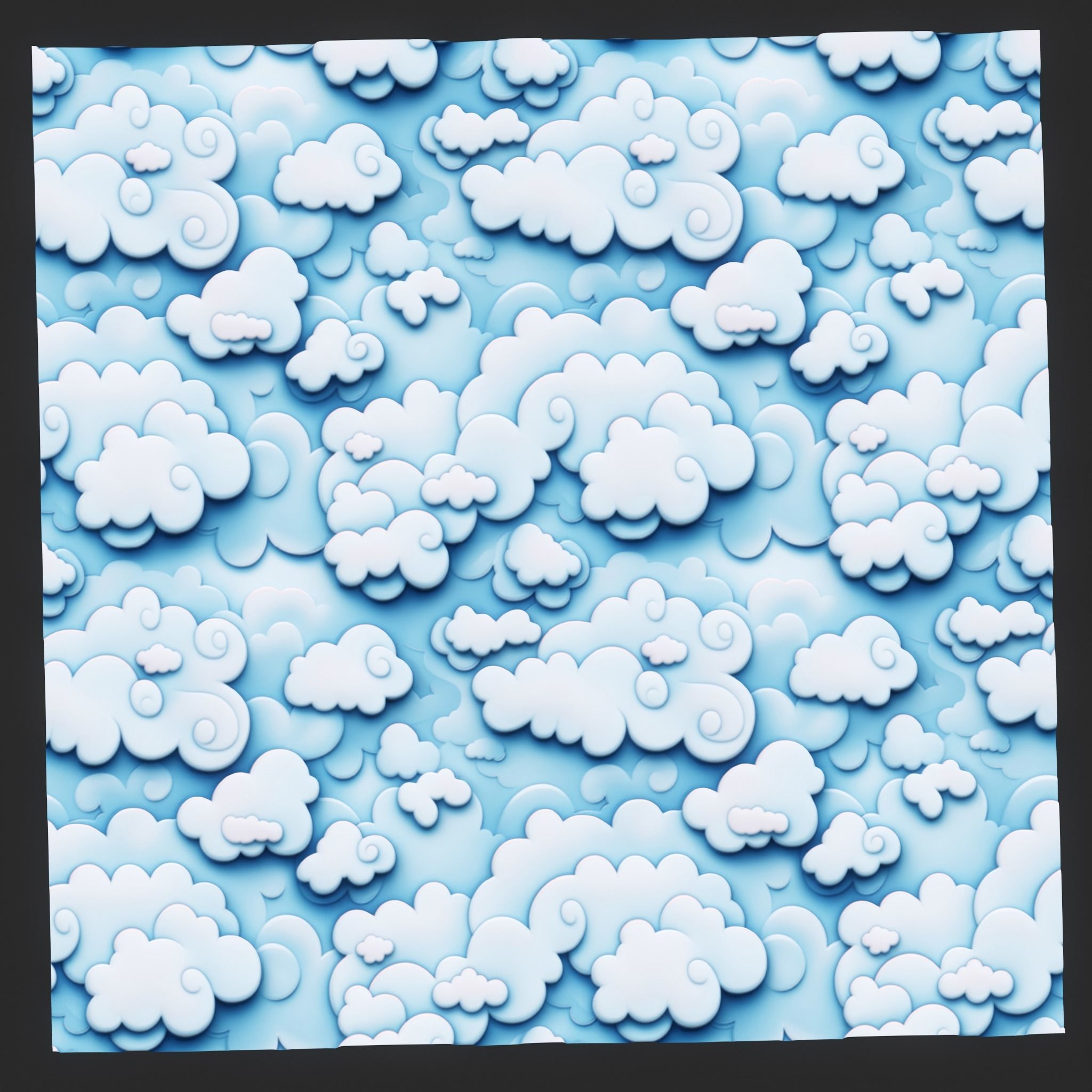  Stylized Clouds Seamless Texture  Texture_3