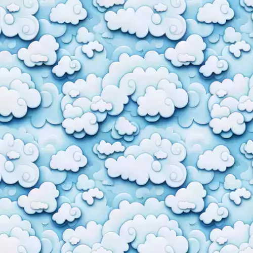  Stylized Clouds Seamless Texture 