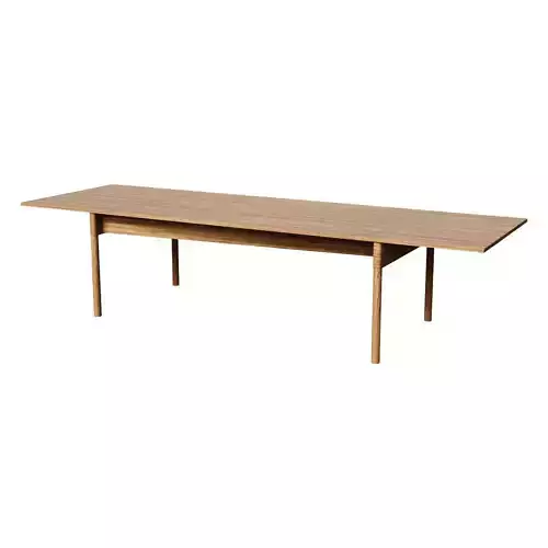 Post 6442 Dining Table - Oak Soap