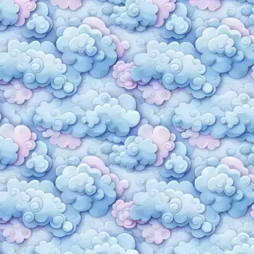  Stylized Clouds Seamless Texture 