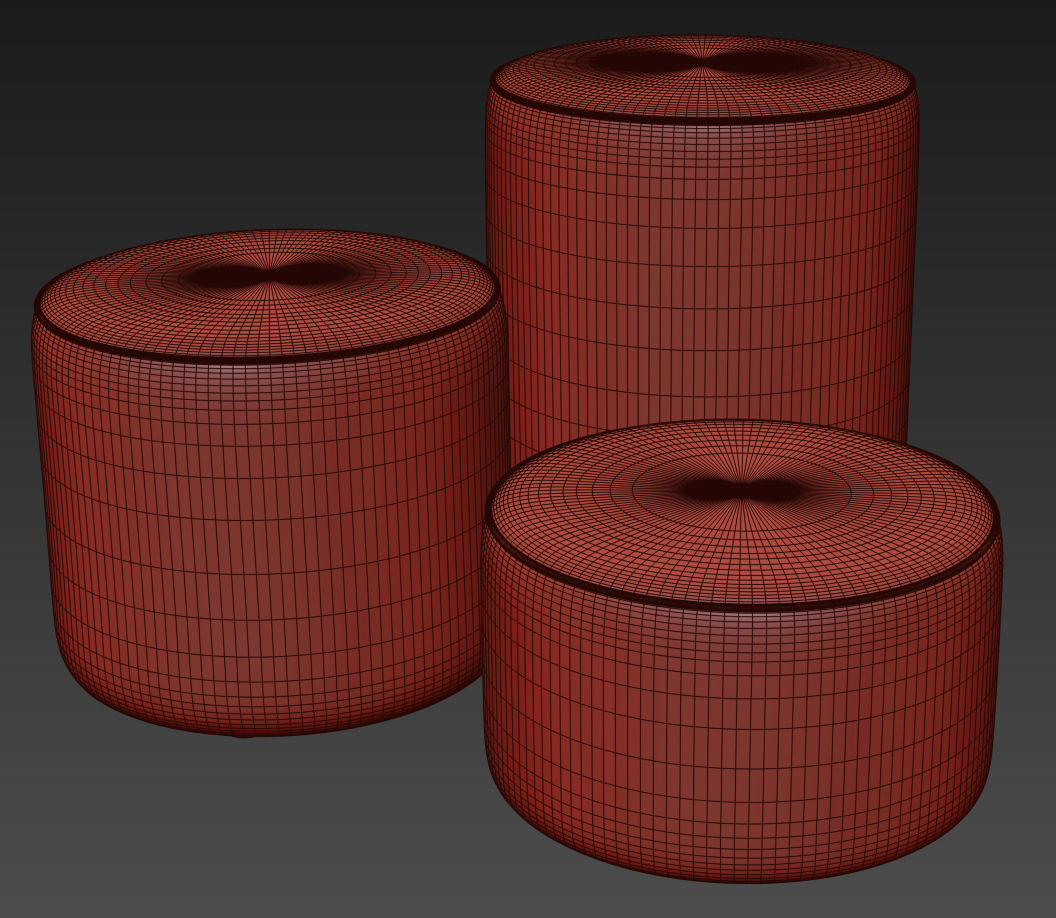 Camden Drum Stool by Footstools and More 3D model_8