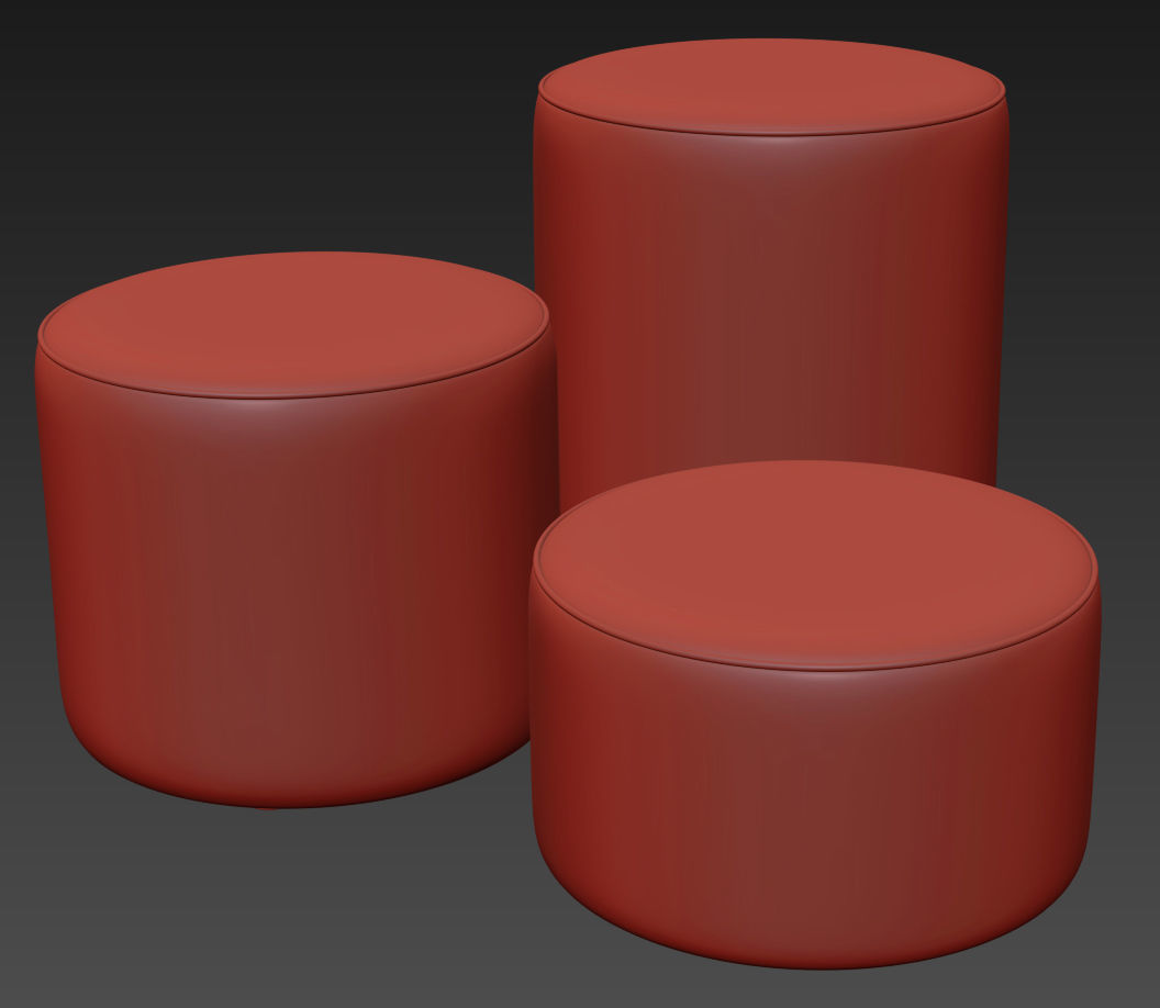 Camden Drum Stool by Footstools and More 3D model_7