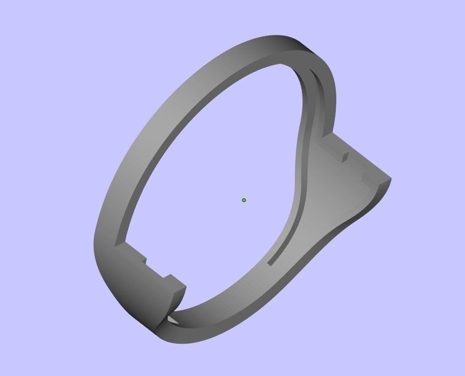 Womens Two piece solitaire ring 3D print model_3