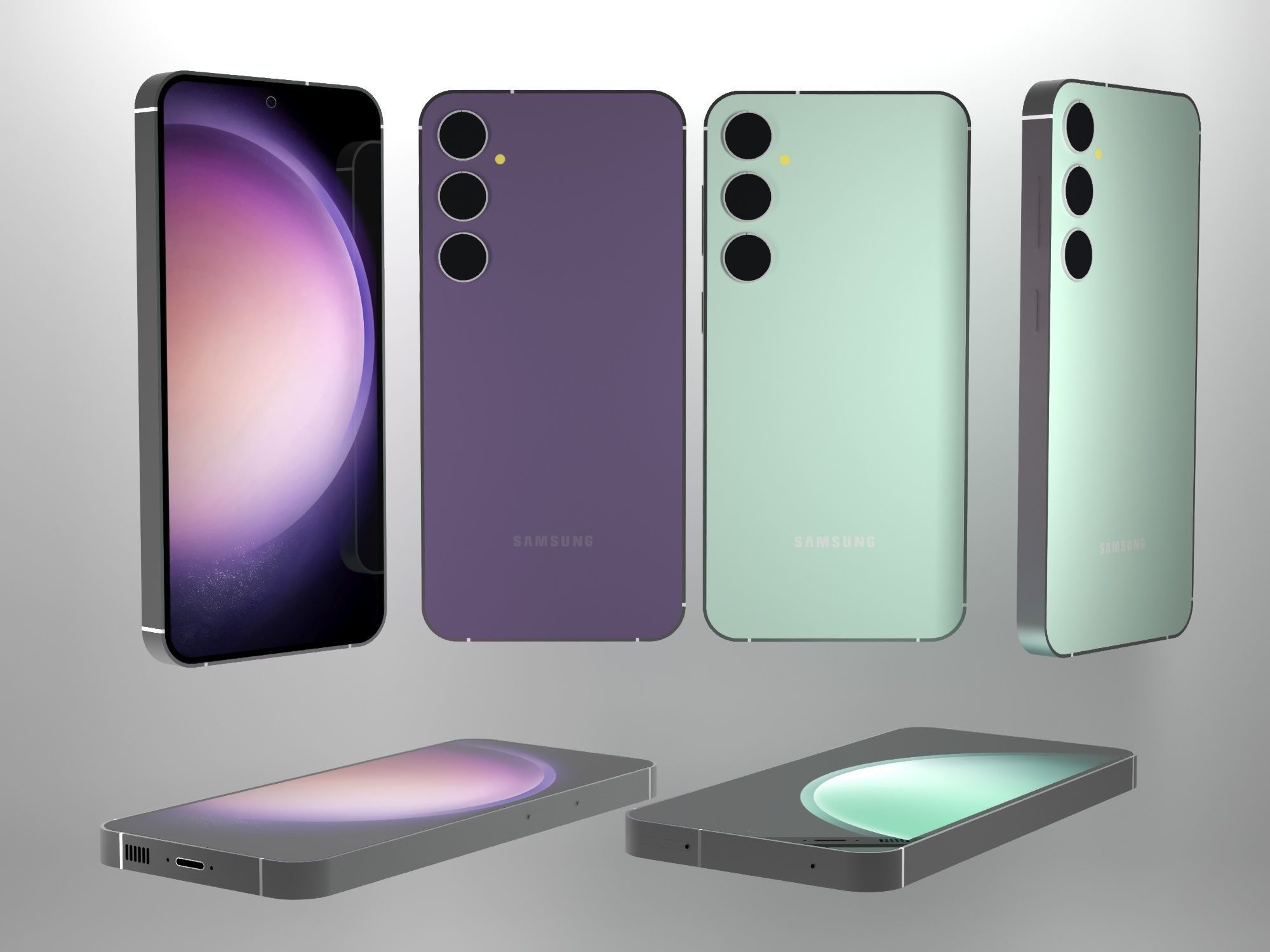 samsung galaxy s23fe Low-poly 3D model_1