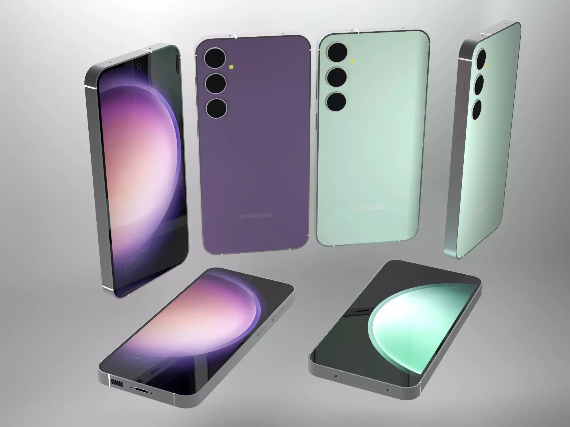 samsung galaxy s23fe Low-poly 3D model_0