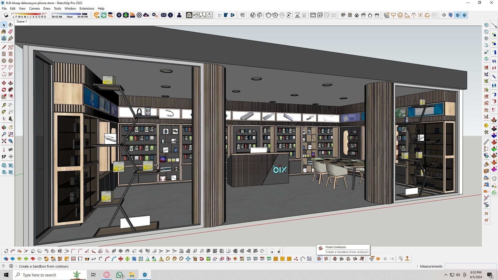 Phone store Low-poly 3D model_3