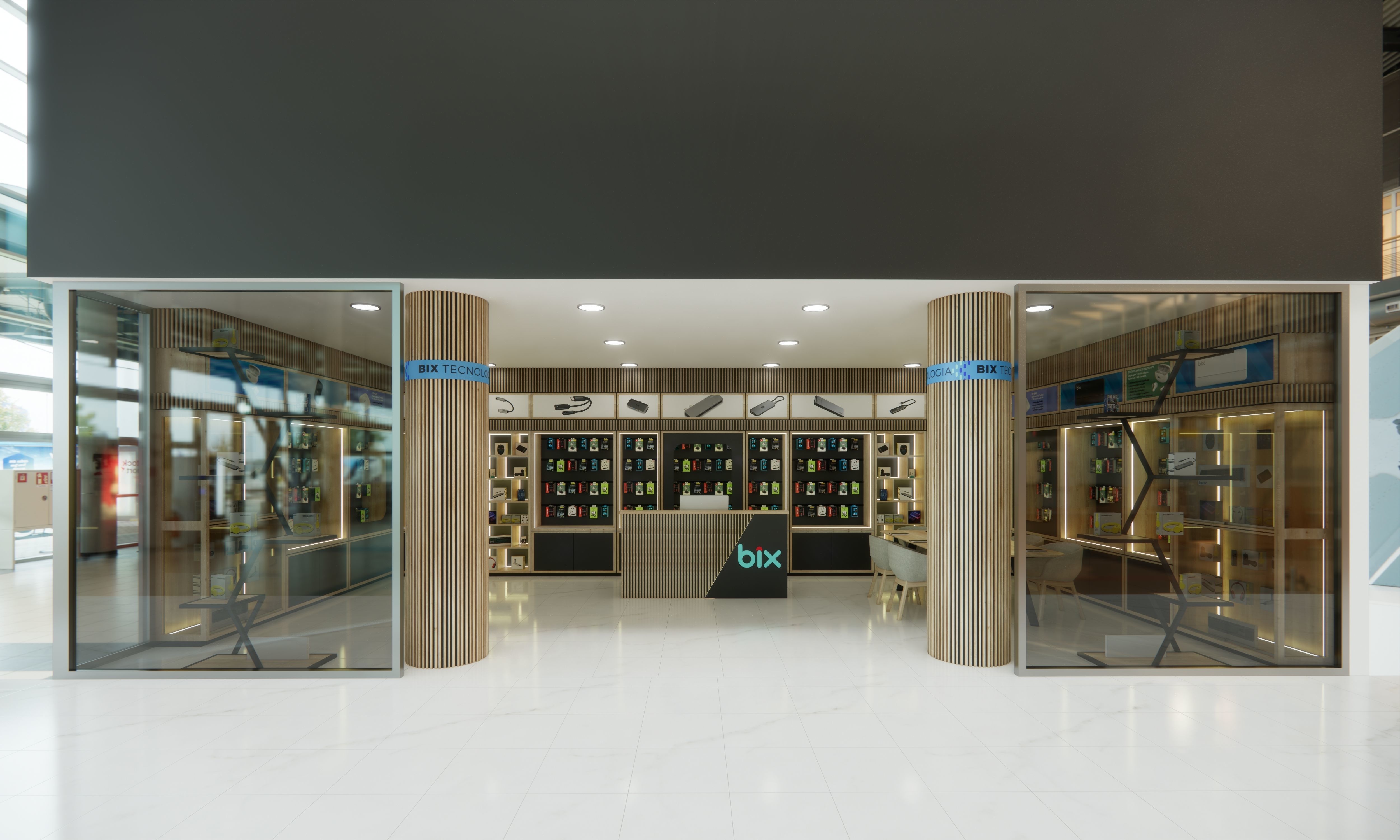 Phone store Low-poly 3D model_2