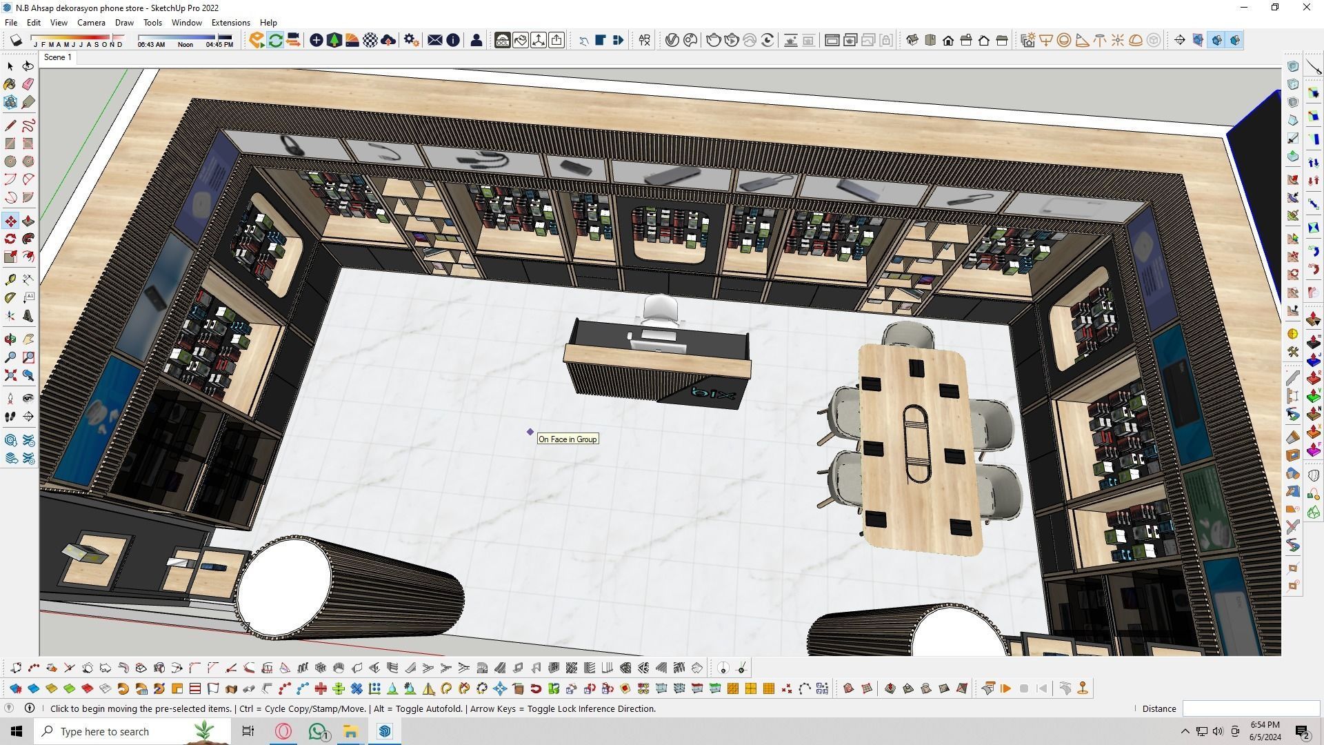 Phone store Low-poly 3D model_5