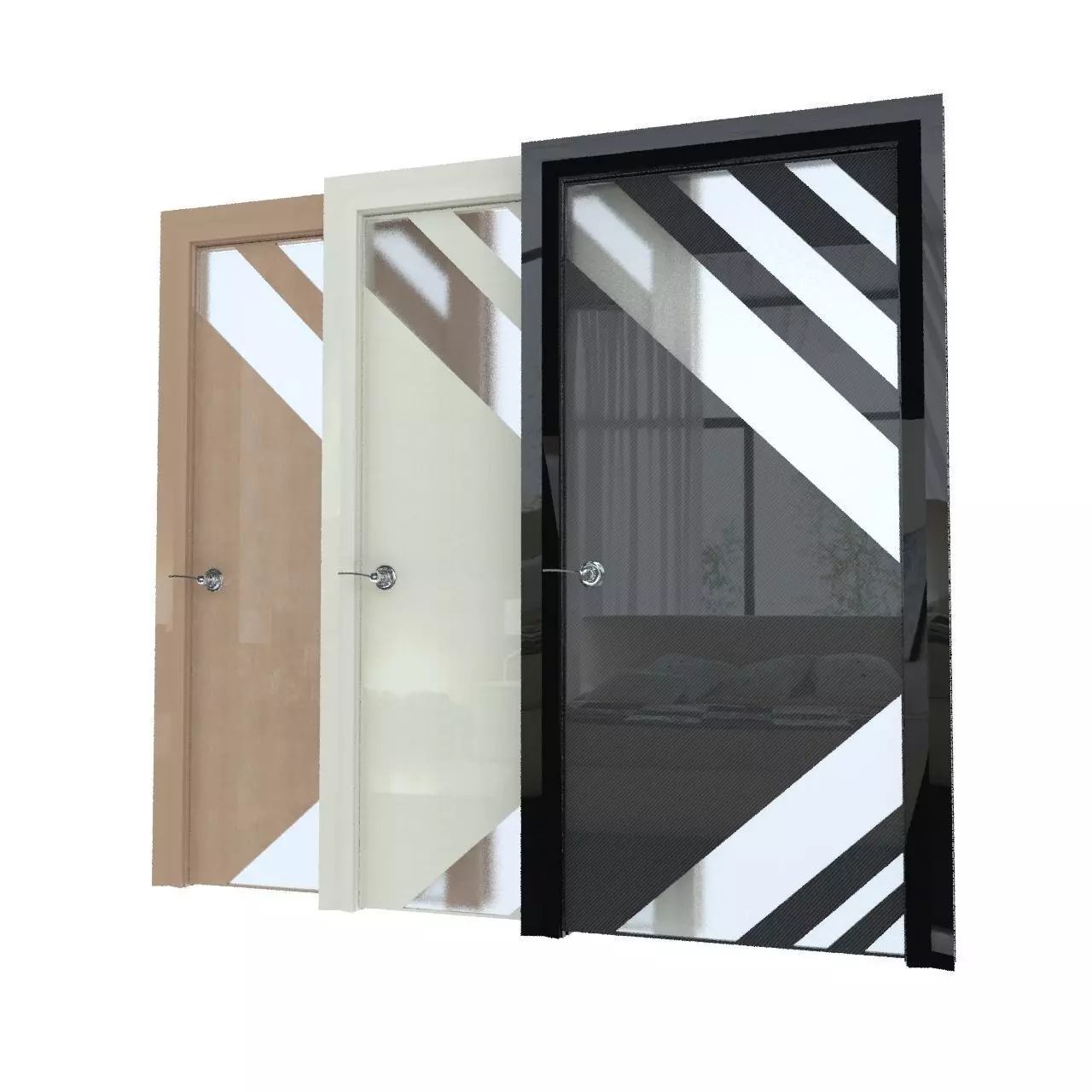 Doors to the apartment 3D model