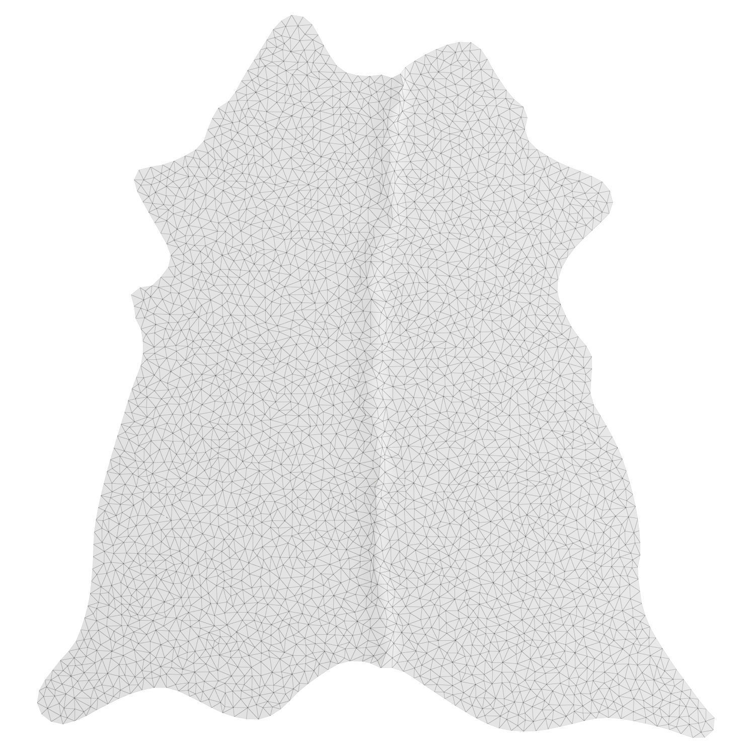 Black and White Cowhide Rug A24318 3D model_5