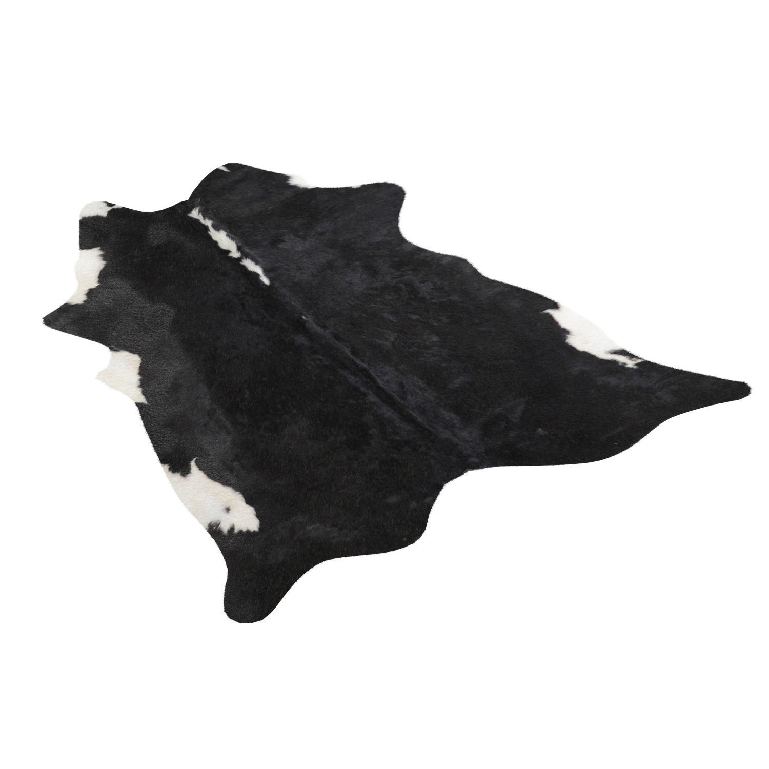 Black and White Cowhide Rug A24318 3D model_1