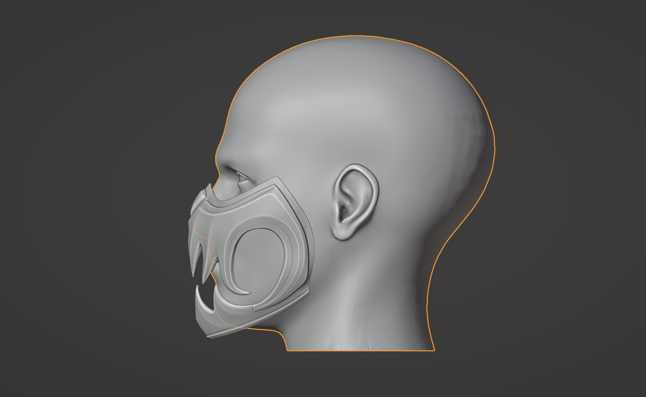 Mileena mask  from MK1 -  Hungry Hipster 3D print model_4