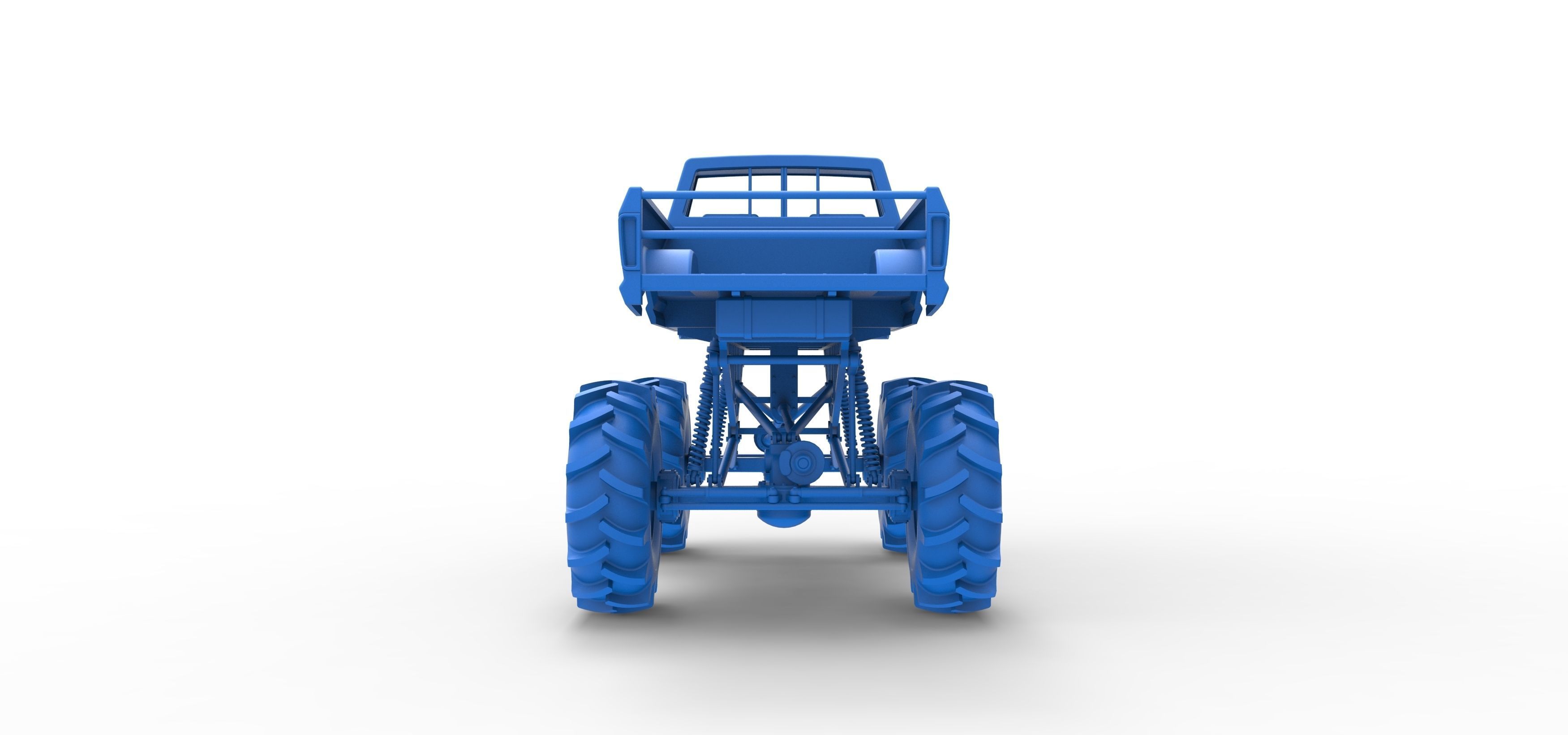 Redneck Rave Mud truck Scale 1 to 25 3D print model_33
