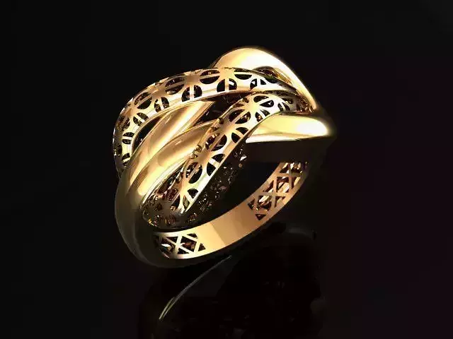 1 infinity plain-pattern RING