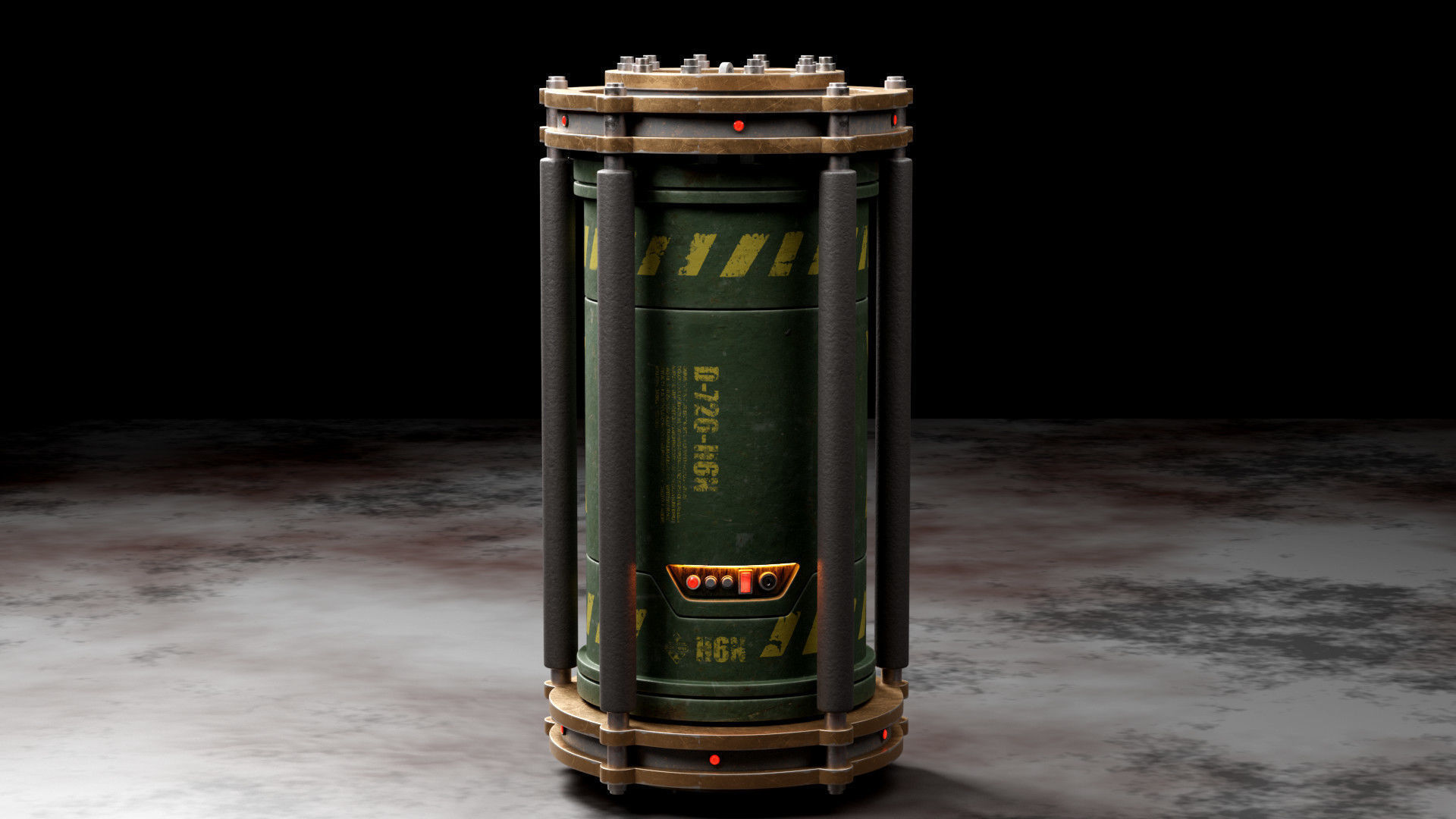 Military Grade Time Bomb 3D model_2